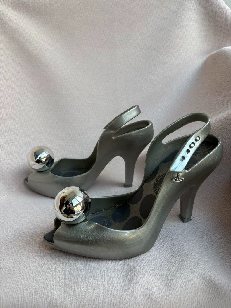 Vivienne Westwood Vivienne Westwood Silver ball shoes and high heels Size US 7.5 / IT 37.5 - 3 Thumbnail