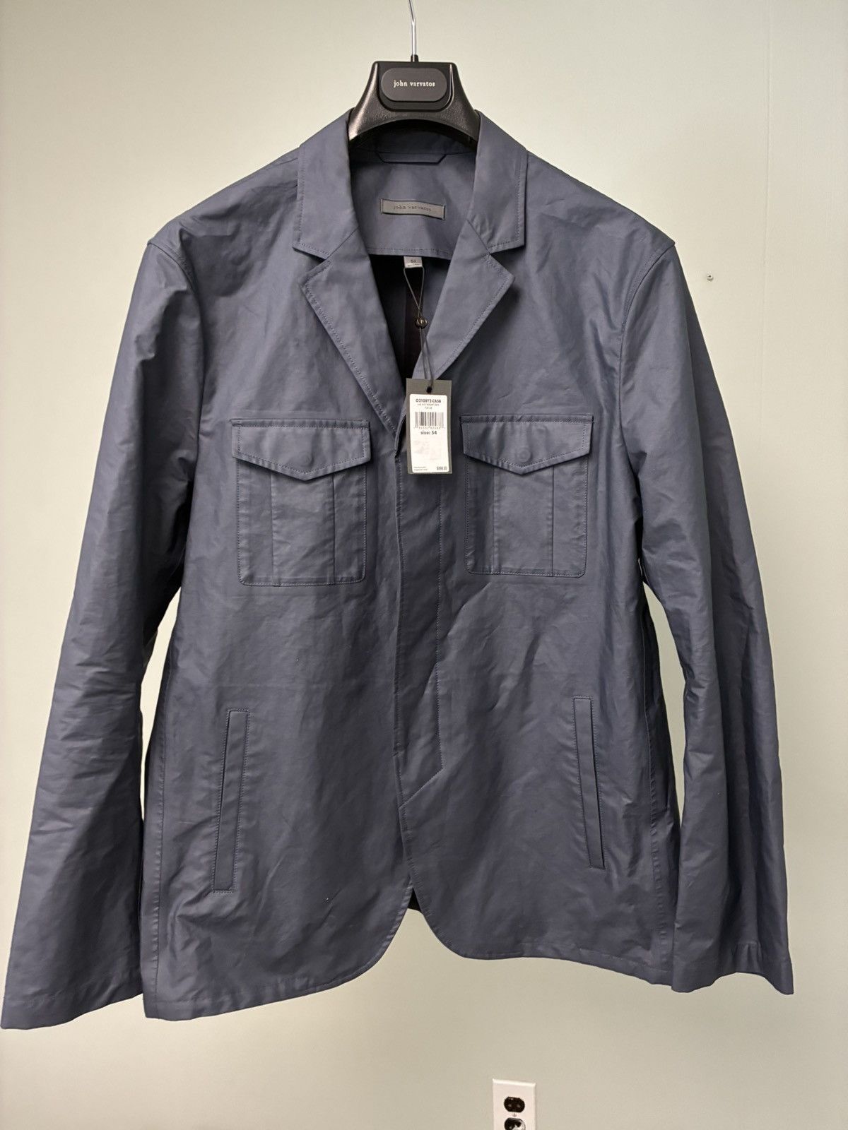 John Varvatos Three-Button Hidden-Placket Jacket EU 54 usa 44 Size US L / EU 52-54 / 3 - 8 Thumbnail