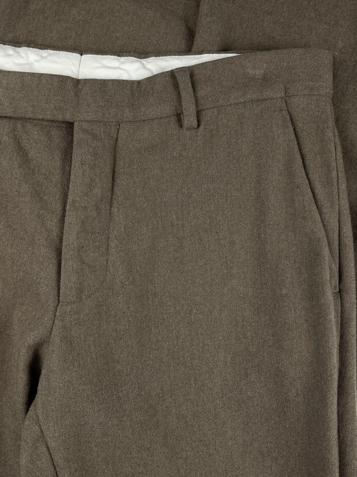 Maison Margiela AW15 Maison Margiela Virgin Wool Pants Trousers Brown Size US 32 / EU 48 - 3 Thumbnail
