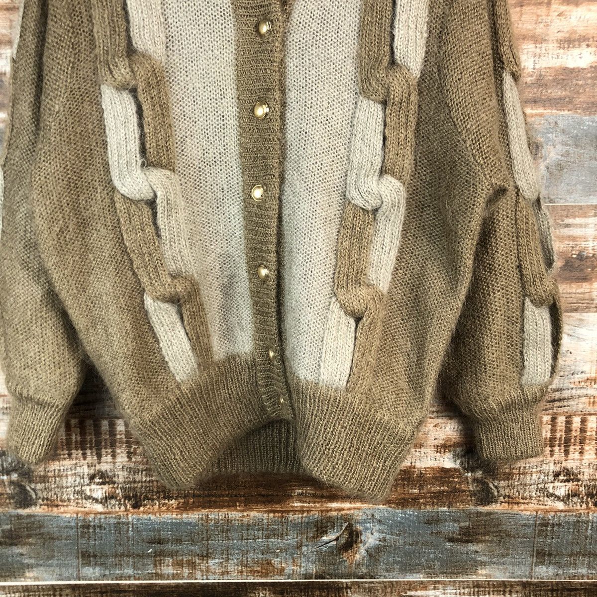 Homespun Knitwear Japan mohair shaggy vtg Pattern knitwear Cardigans #A2457 Size M / US 6-8 / IT 42-44 - 6 Thumbnail