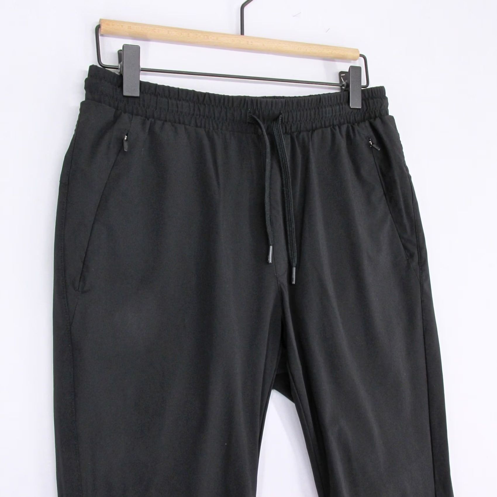 Vintage UNRL In Flex Joggers Mens S Black Zippered Pockets Elastic Waist Drawstring Pants Size US 29 - 2 Thumbnail