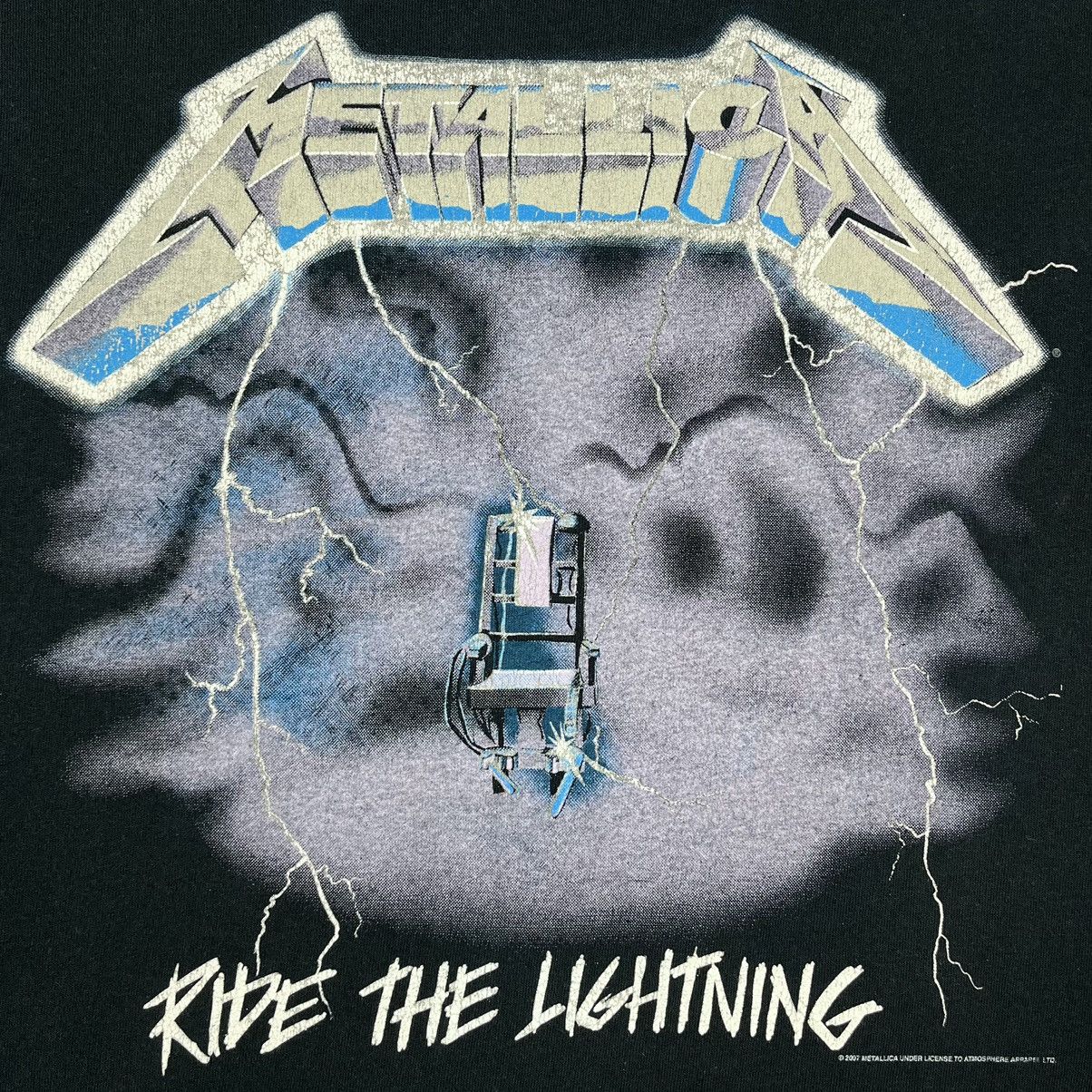Band Tees Vintage Metallica Ride The Lightning rock band tee 90's Size US S / EU 44-46 / 1 - 13 Thumbnail