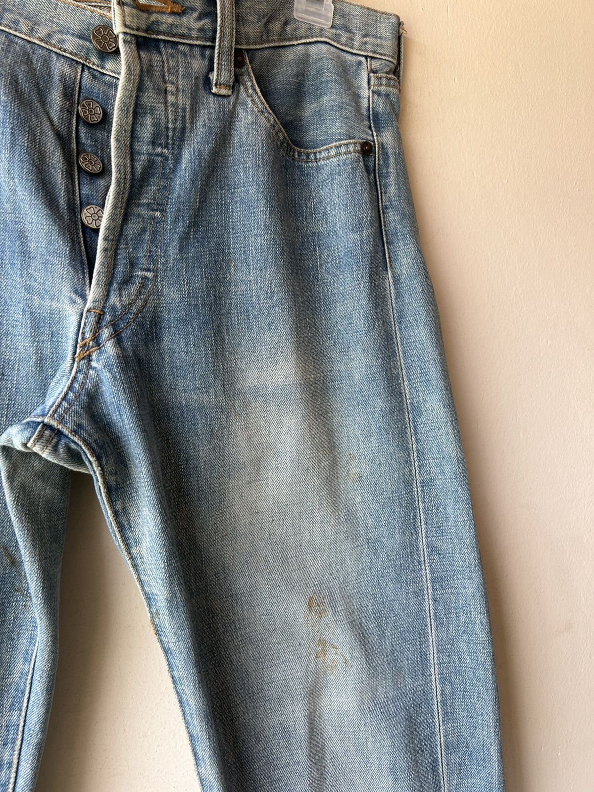 Shellac Vintage 90s Ozone Rocks Japan Fade Aging Stains Jeans Size US 32 / EU 48 - 18 Thumbnail