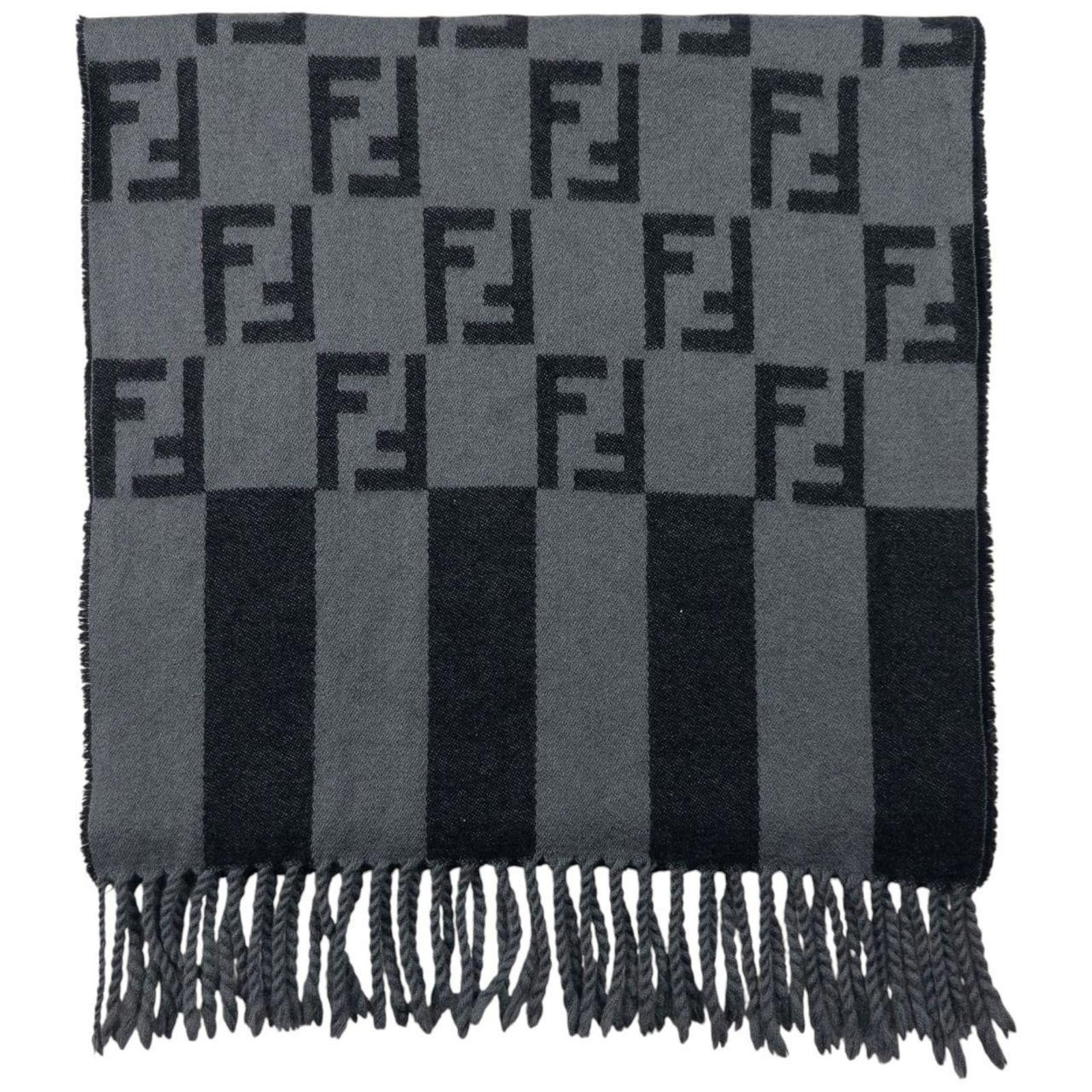 Fendi Vintage Fendi Monogram Wool Tassel Scarf Size ONE SIZE - 1 Thumbnail
