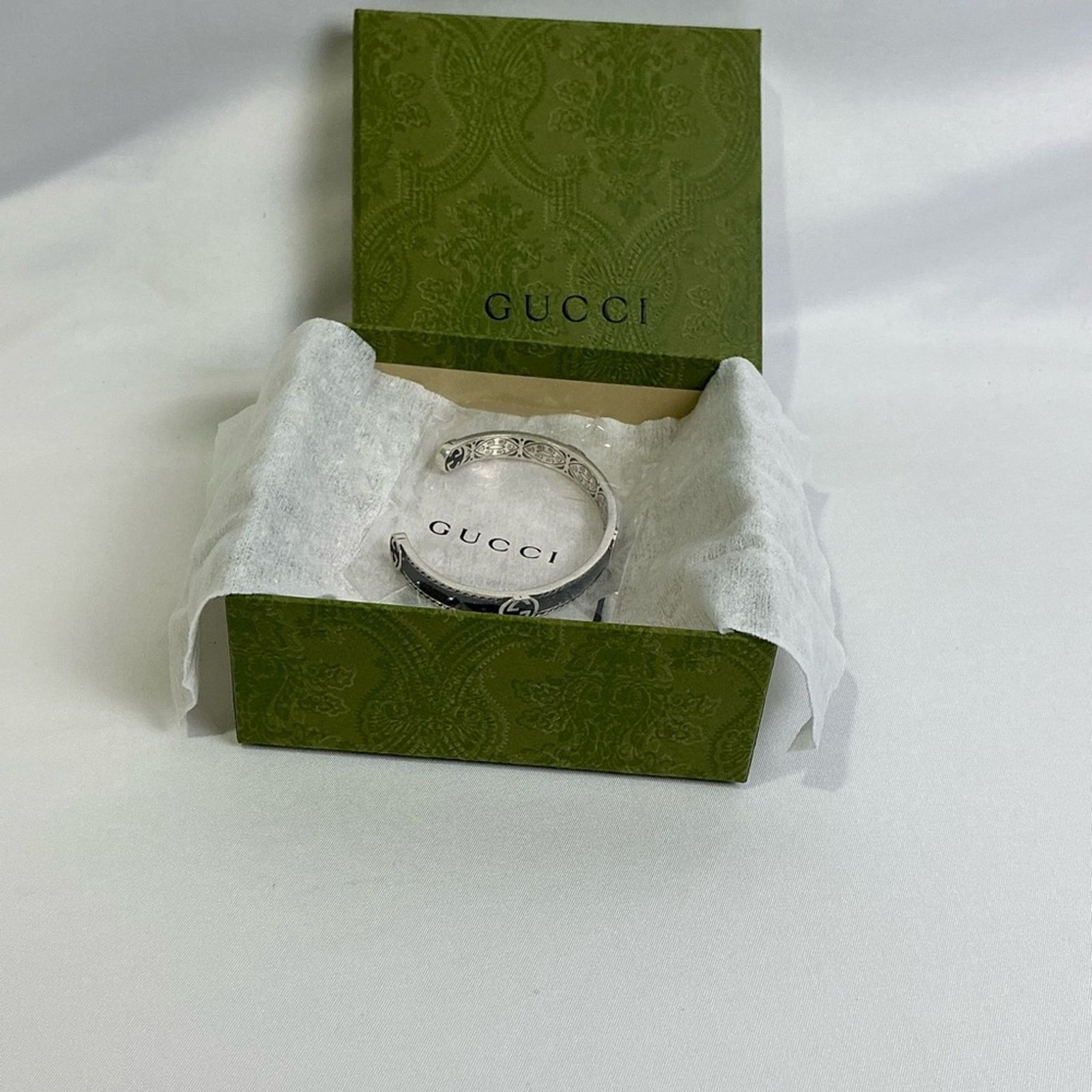 Gucci Gucci Unisex Interlocking G Sterling Silver Enamel Bracelet Size ONE SIZE - 8 Thumbnail