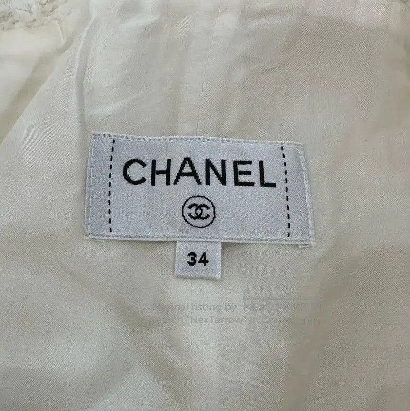 Chanel Chanel White Wool Casual Trousers for Women . Size 23" - 4 Thumbnail