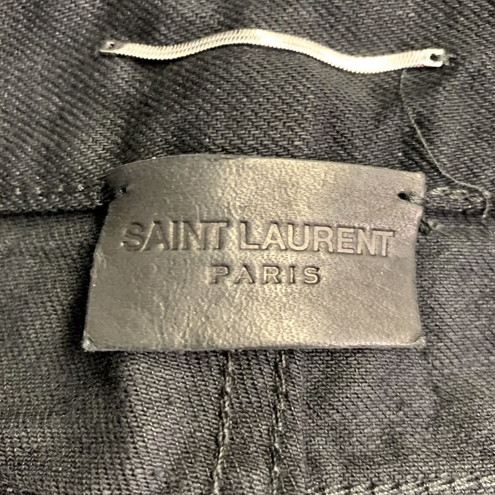 Yves Saint Laurent SAINT LAURENT Black Denim Straight Slim Five Pockets Jeans Size 31 Mens Size US 31 - 4 Thumbnail