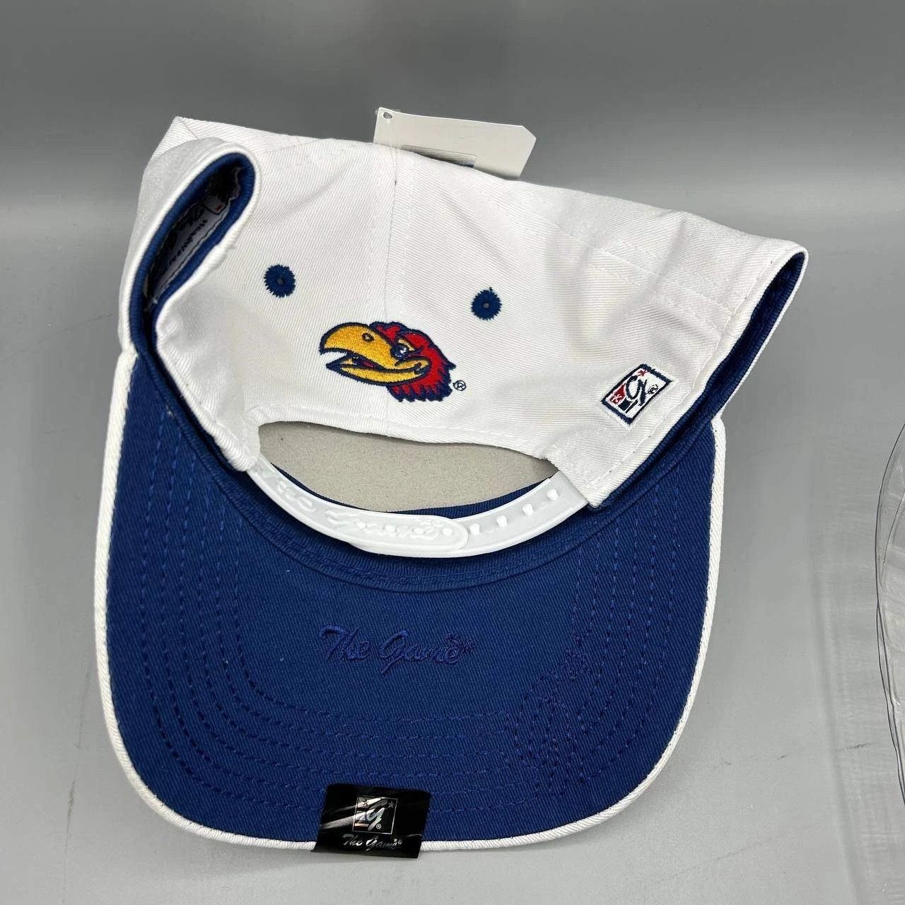 The Game Kansas Jayhawks Hat Men White Blue The Game Snap Back Cotton Size ONE SIZE - 5 Thumbnail
