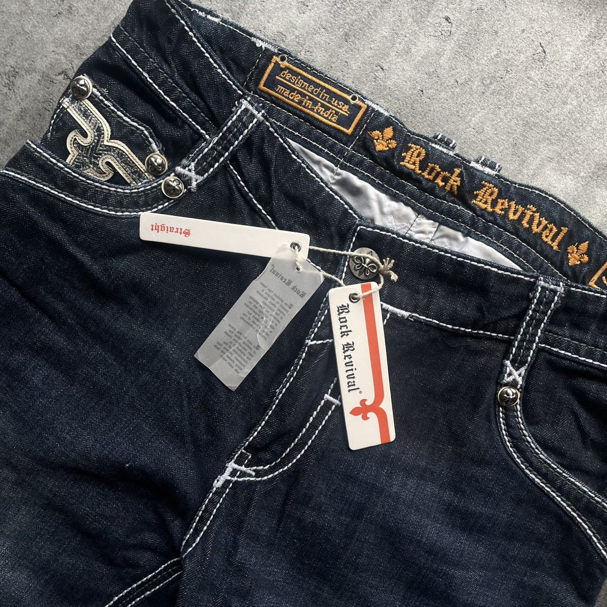 Rock Revival NWT Rock Revival Dano Straight Fit Pocket Logo Pants Size US 36 / EU 52 - 6 Thumbnail