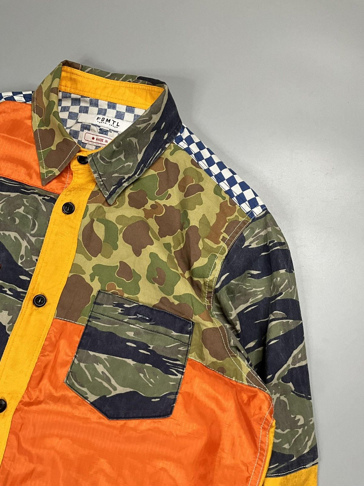 FDMTL FDMTL Boro Patchwork Rinse Shirt Size US L / EU 52-54 / 3 - 7 Thumbnail