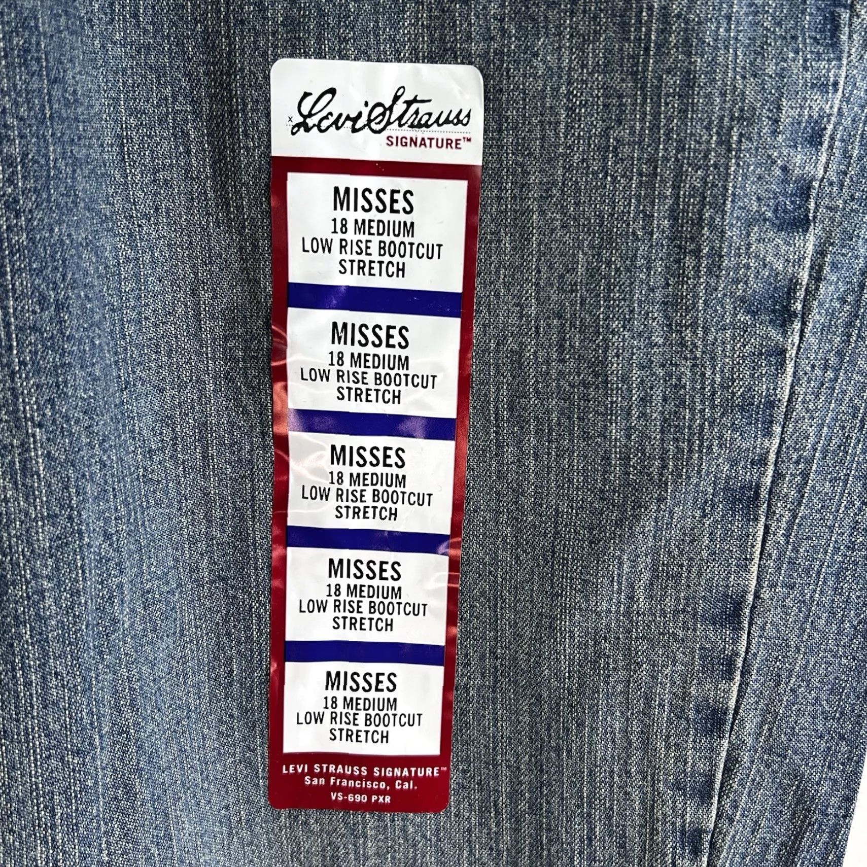 Levi's VINTAGE Levi's Signature Boot Cut Denim Jeans Women's 16M 32 Inseam Blue 41 Waist NWT Jeans Size 38" / US 16 / IT 52 - 5 Thumbnail