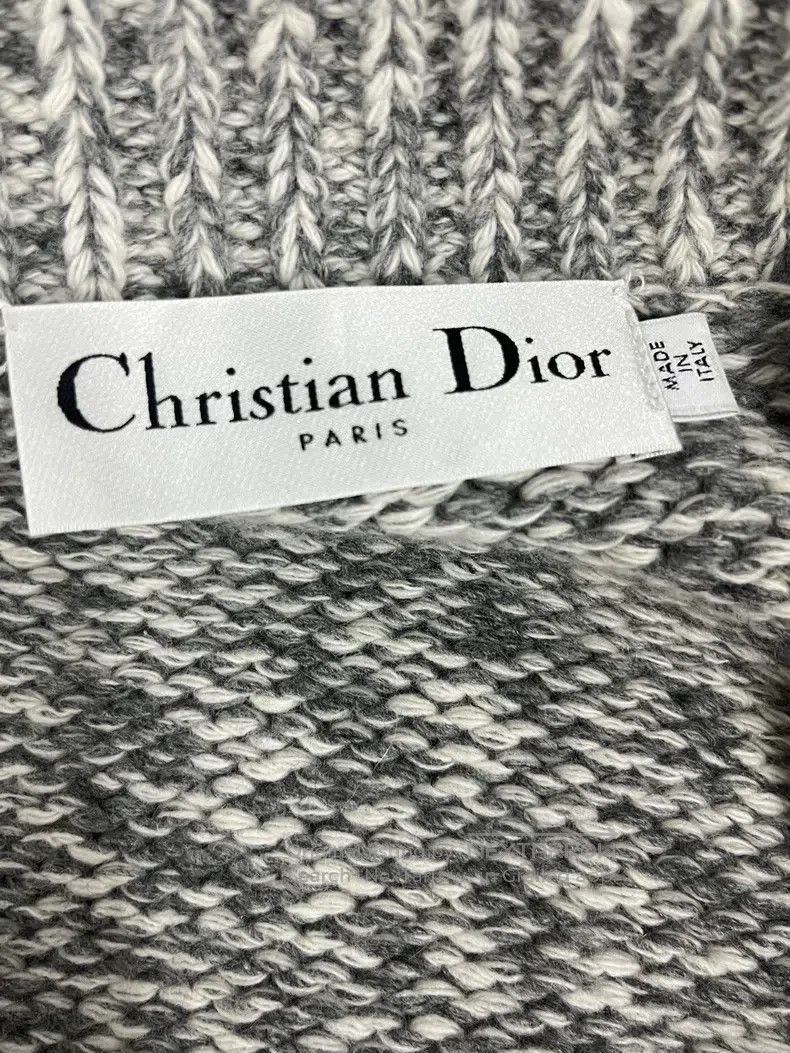 Dior Dior Grey lapel knitted cardigancoat Size XXS / US 00 / IT 34 - 3 Thumbnail