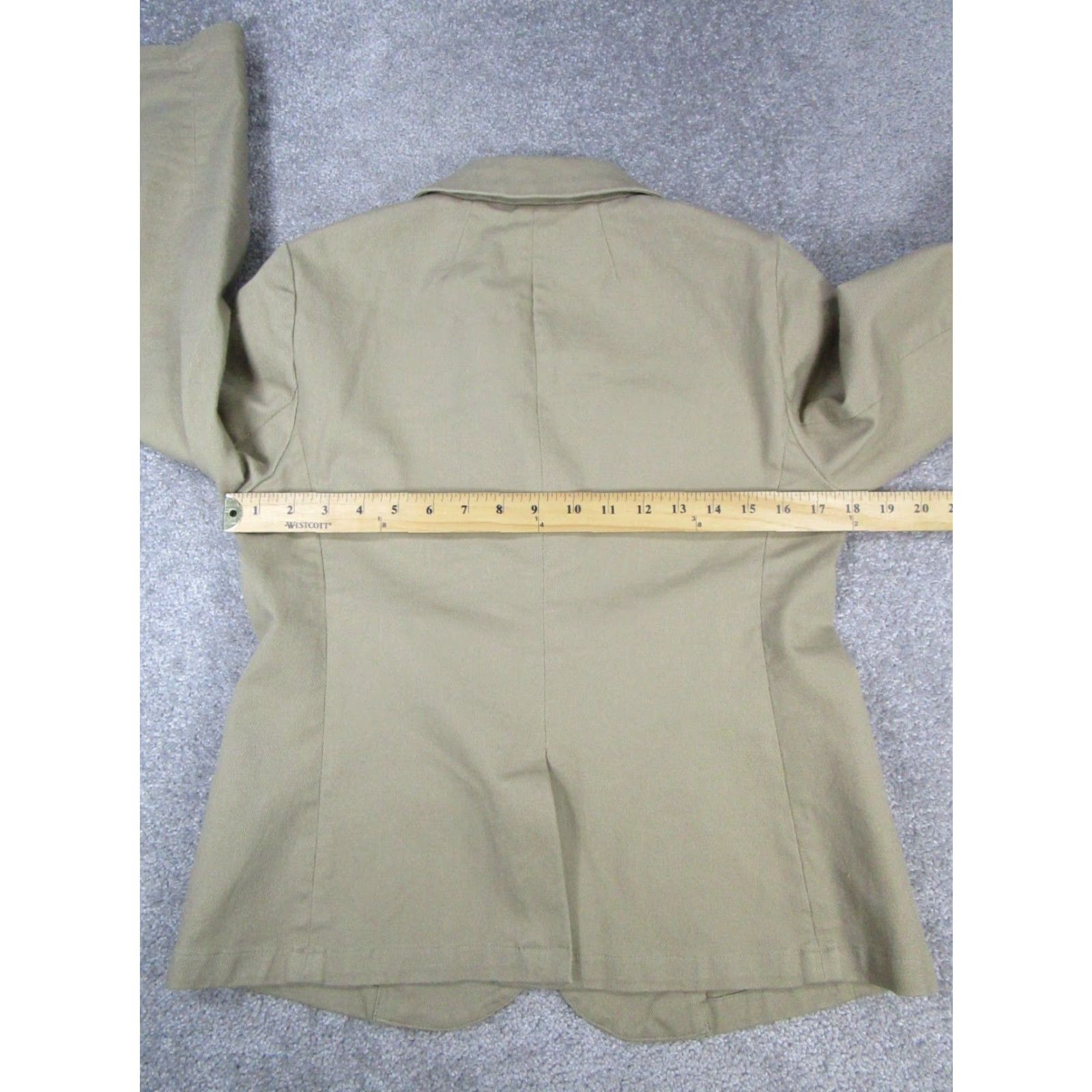 J.Crew VINTAGE J.Crew Blazer Womens 4 Cotton Canvas Mid-Length Sport Coat Brown Womens Size S / US 4 / IT 40 - 5 Thumbnail