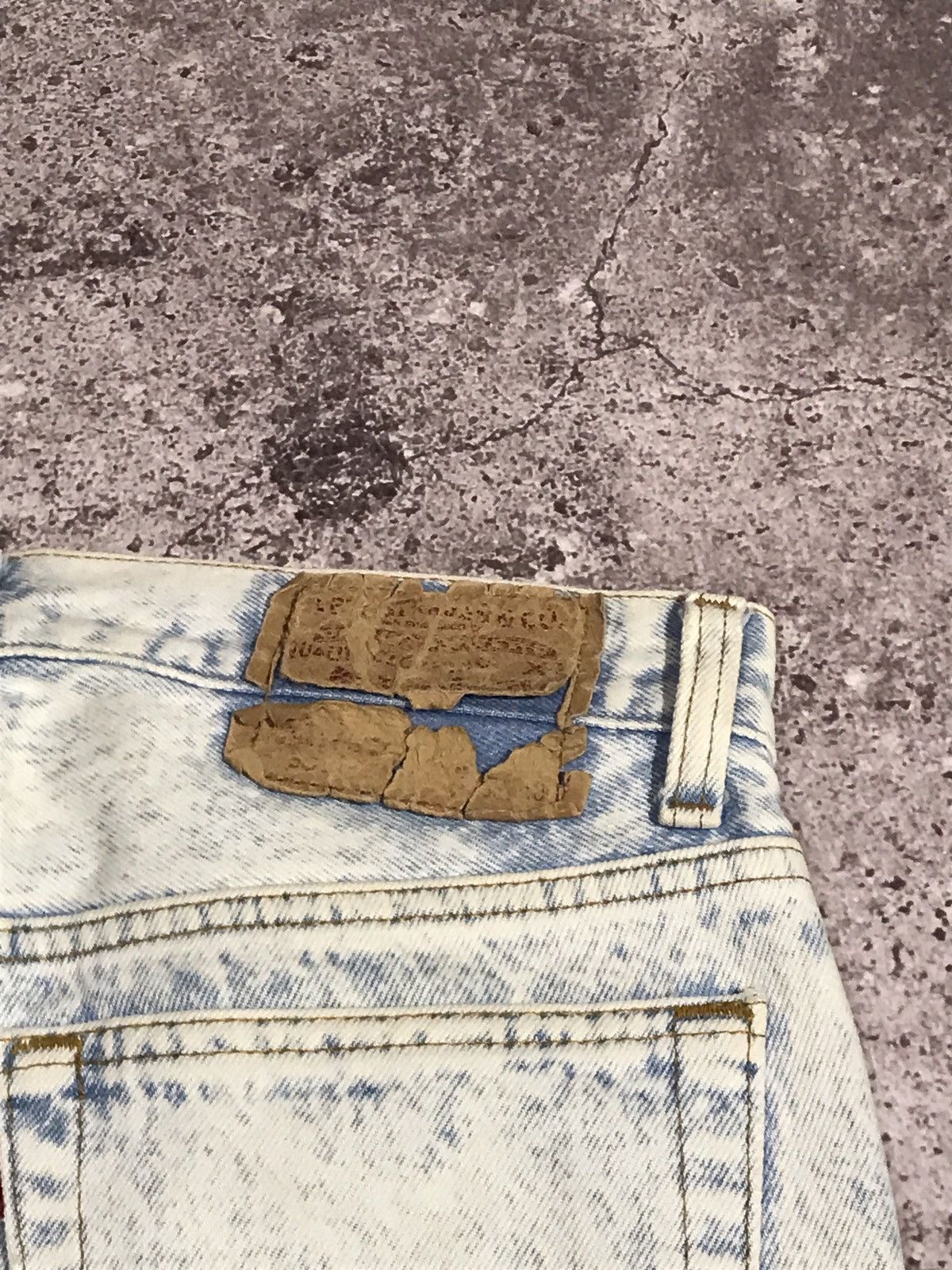 Levi's Vintage 90s Levi’s 501 Denim Jeans Blue/White 29x30 Usa Size US 29 - 7 Thumbnail