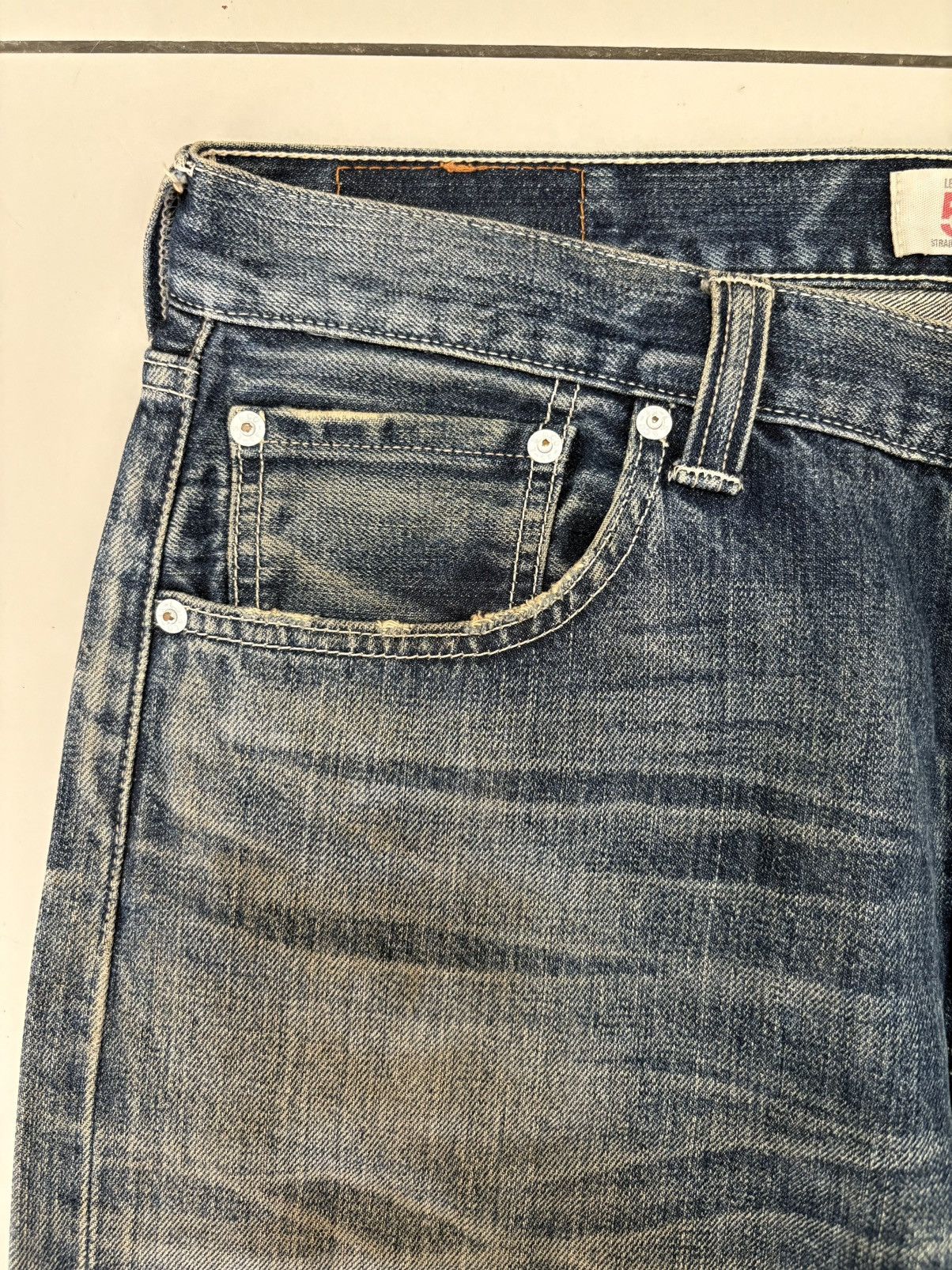 Levi's Levi's 501 Heavily Distressed Jeans Denim Size US 35 - 10 Thumbnail