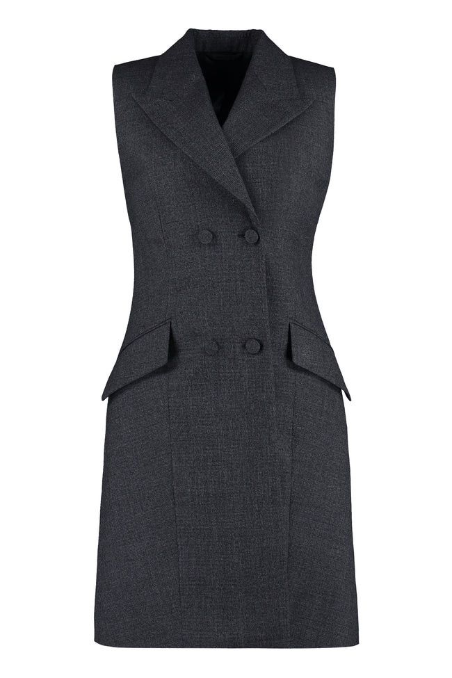 Givenchy o1y0925 Blazer Midi Dress in Gray Size S / US 4 / IT 40 - 1 Thumbnail