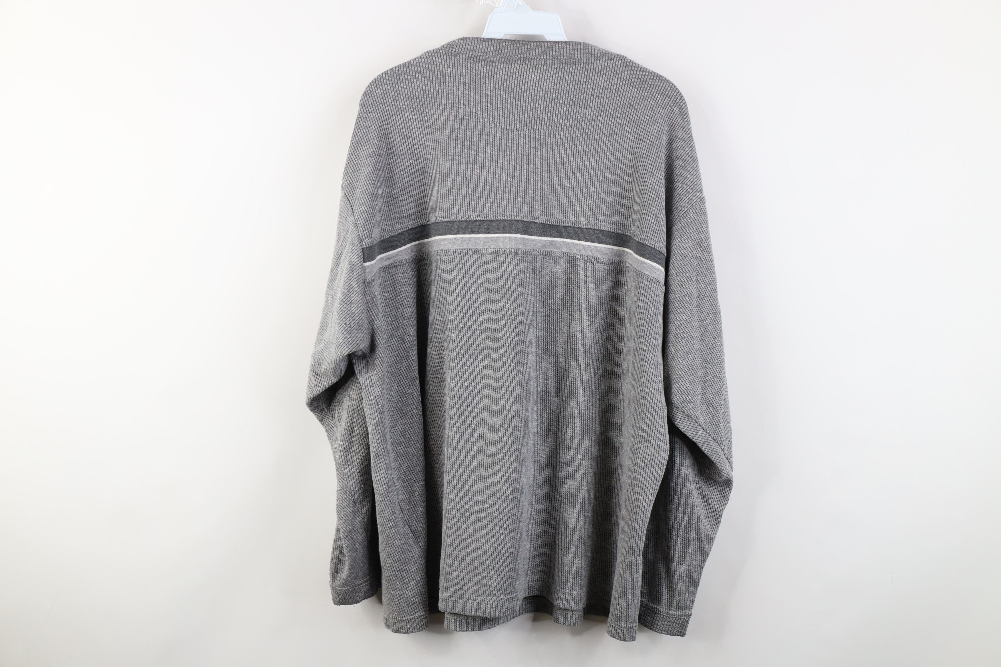 Vintage Vintage 90s Red Wings Hockey Ribbed Knit Long Sleeve T-Shirt Size US L / EU 52-54 / 3 - 13 Thumbnail