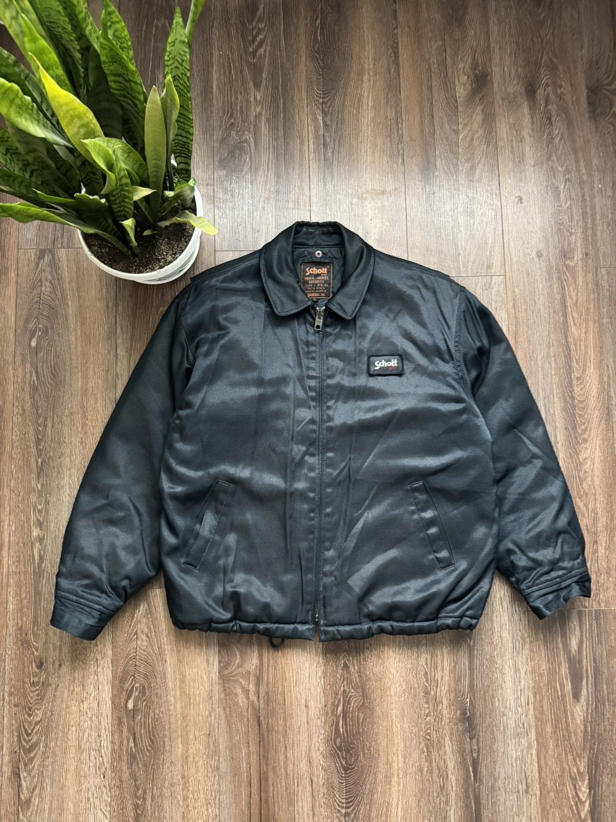 Schott Schott Vintage men’s made in USA Security bomber jacket Size US L / EU 52-54 / 3 - 1 Thumbnail