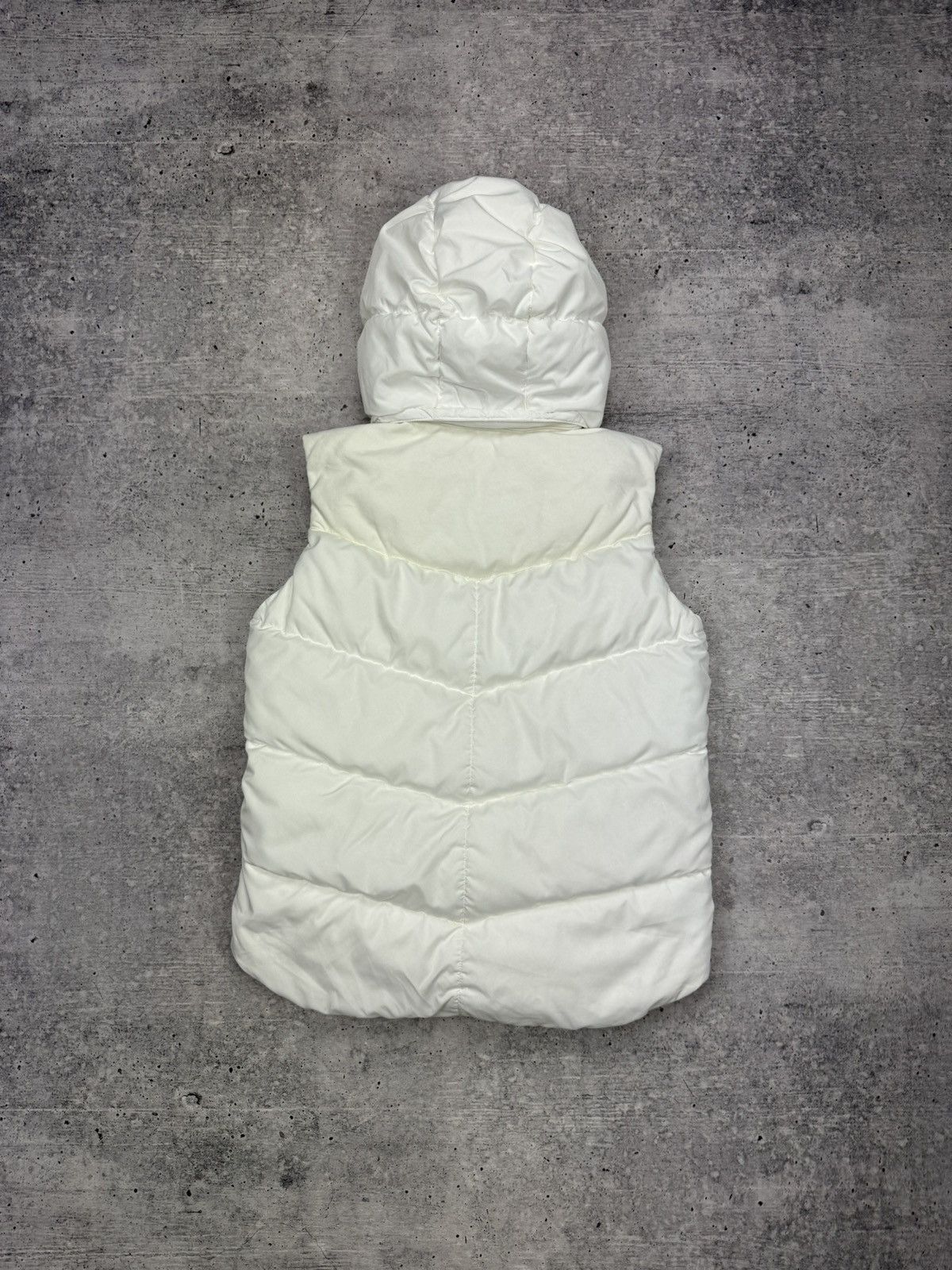 Nike × Vintage Vintage Nike Swoosh 90’s Y2K Style White Hooded Puffer Vest Size M / US 6-8 / IT 42-44 - 20 Thumbnail