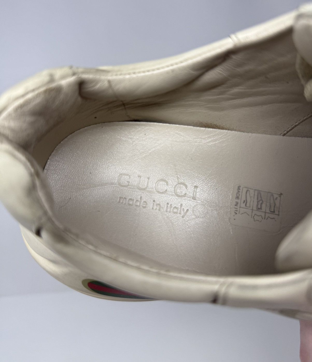Gucci Gucci Rhyton Logo Leather Sneaker Size US 9 / EU 42 - 8 Thumbnail
