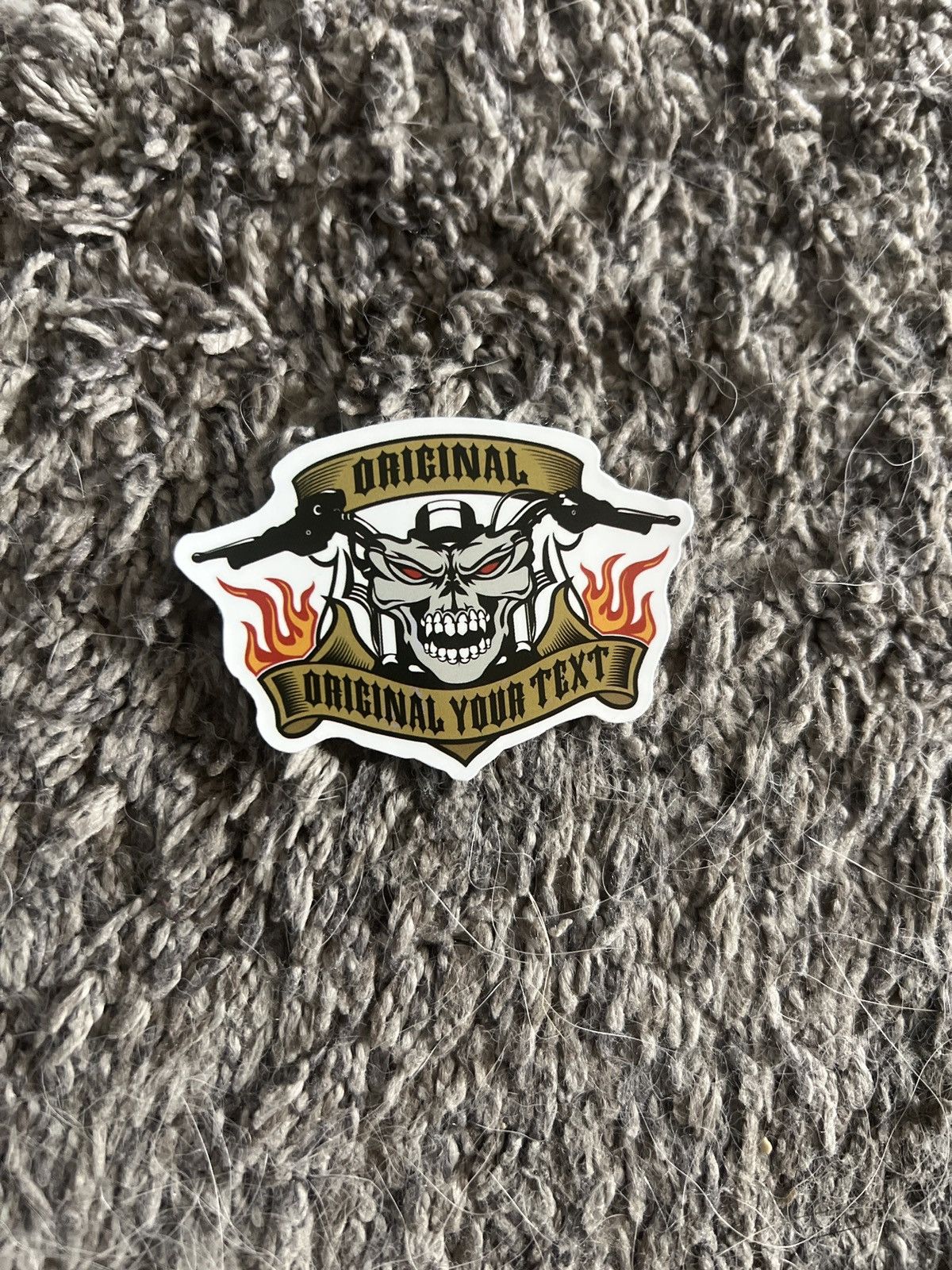 Hypebeast × Vintage Original Skull Motorcycle Sticker Size ONE SIZE - 1 Thumbnail