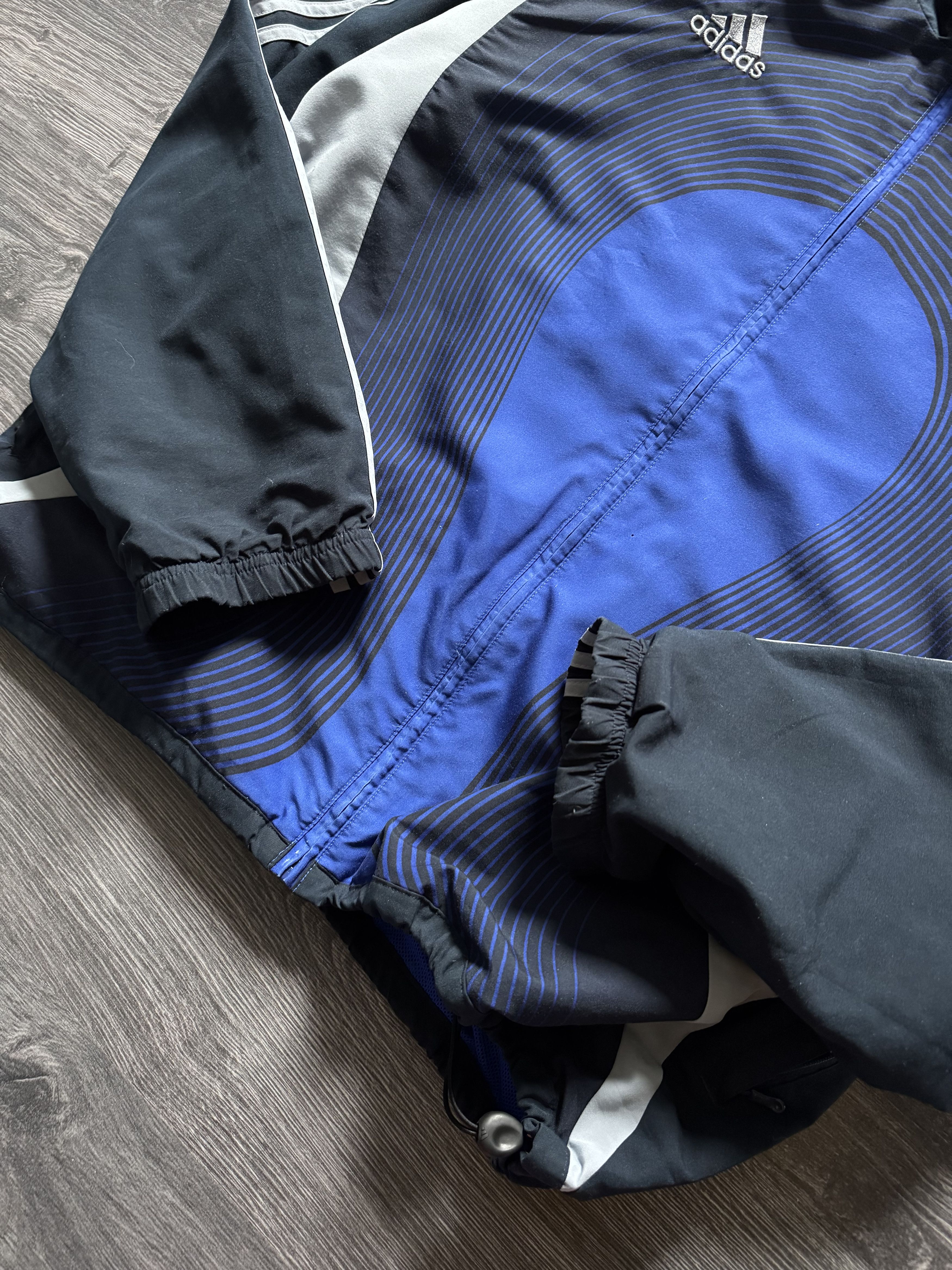 Adidas Vintage 00s Adidas Baggy Track Suit Windbreaker + Pants Size US XXL / EU 58 / 5 - 6 Thumbnail
