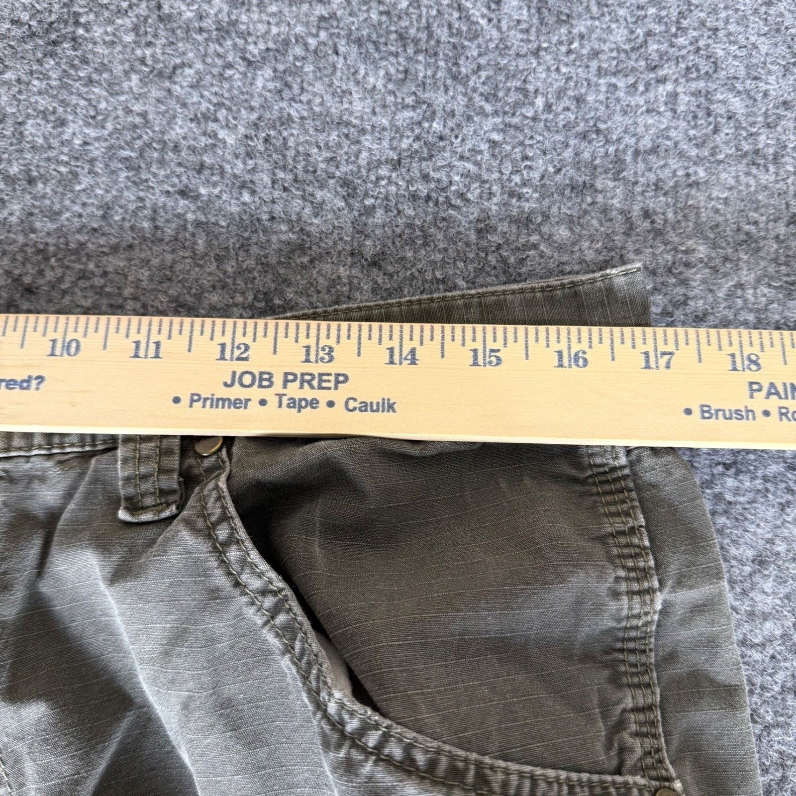 Wrangler Wrangler Riggs Workwear Pants Mens 34x28 Olive Ripstop Size US 34 / EU 50 - 4 Thumbnail