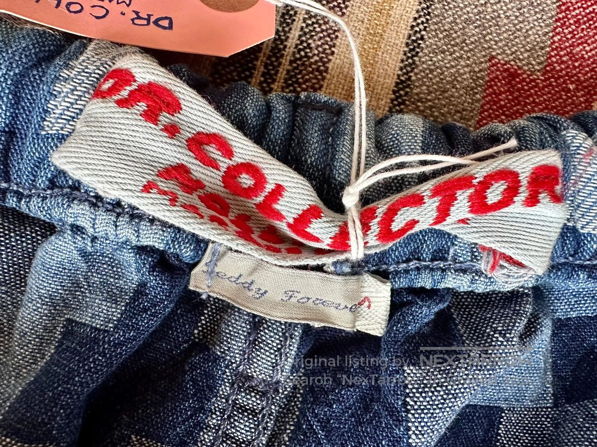 Dr. Collectors blue jacquard denim casual tapered pants. Size US 30 / EU 46 - 5 Thumbnail