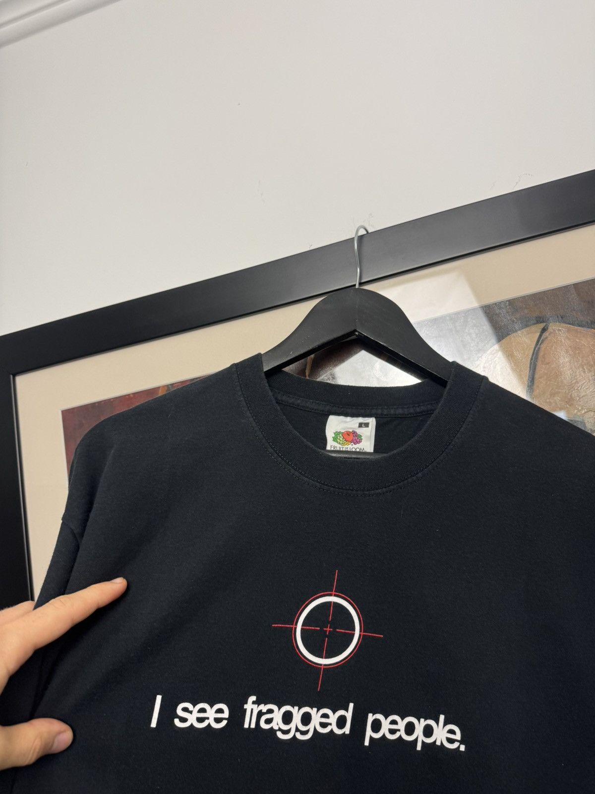 Vintage Vintage Avant Garde I see Fragged People Sniper Print Tee Size US L / EU 52-54 / 3 - 2 Thumbnail