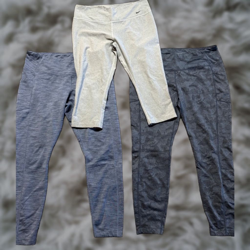Nike Nike Leggings Women XL Multicolor - 3 Pack - Ankle Style - Brand & Mondetta Size 40" / US 18 - 1 Thumbnail