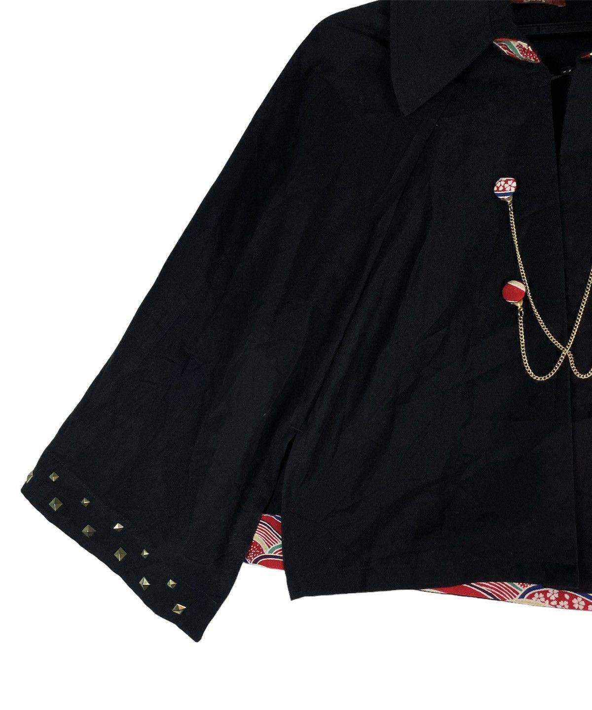 Japanese Brand GOUK by Takeshi Kunitomo japan cape coat jacket stud part Size ONE SIZE - 2 Thumbnail
