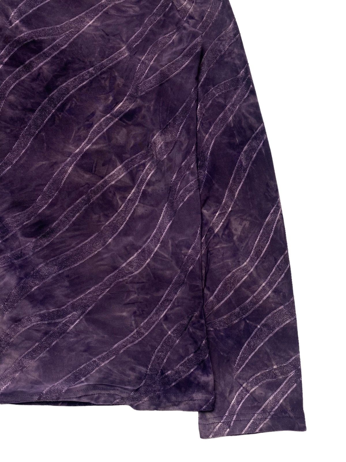 Japanese Brand 2000s Tornado Mart - Glitter Jacquard Mesh Top Size US M / EU 48-50 / 2 - 4 Thumbnail