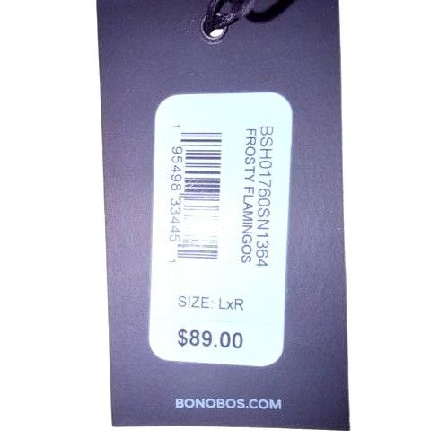 Bonobos Bonobos Mens Navy Blue Flamingo Print Slim Fit Stretch Butto Size US L / EU 52-54 / 3 - 4 Thumbnail