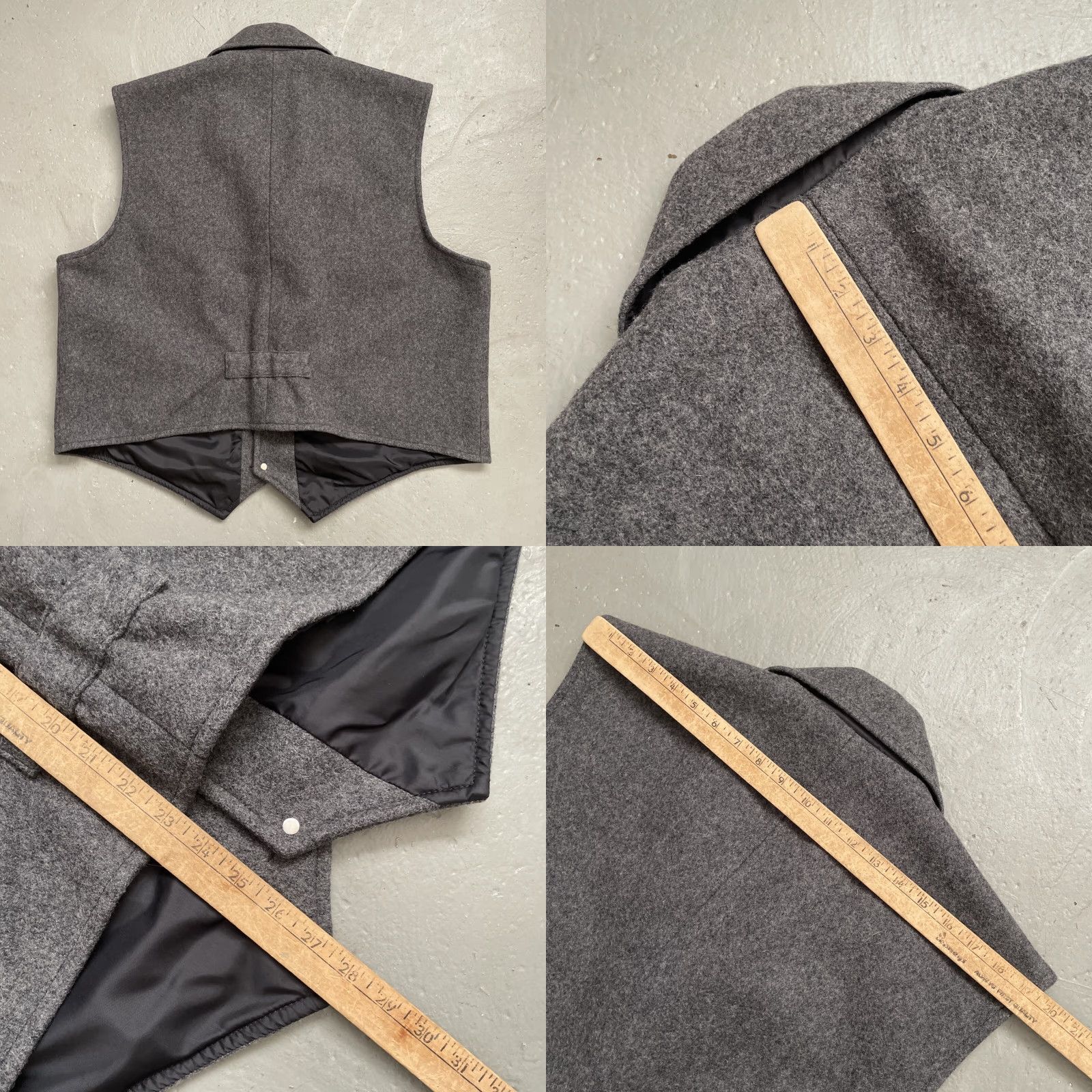 Vintage VINTAGE Schaefer Outfitter Vest Unisex Adults Wool Blend Malpai Lined USA 2XL Gray USA Western Ranch Workwear Heritage 87HR Size US XXL / EU 58 / 5 - 8 Thumbnail