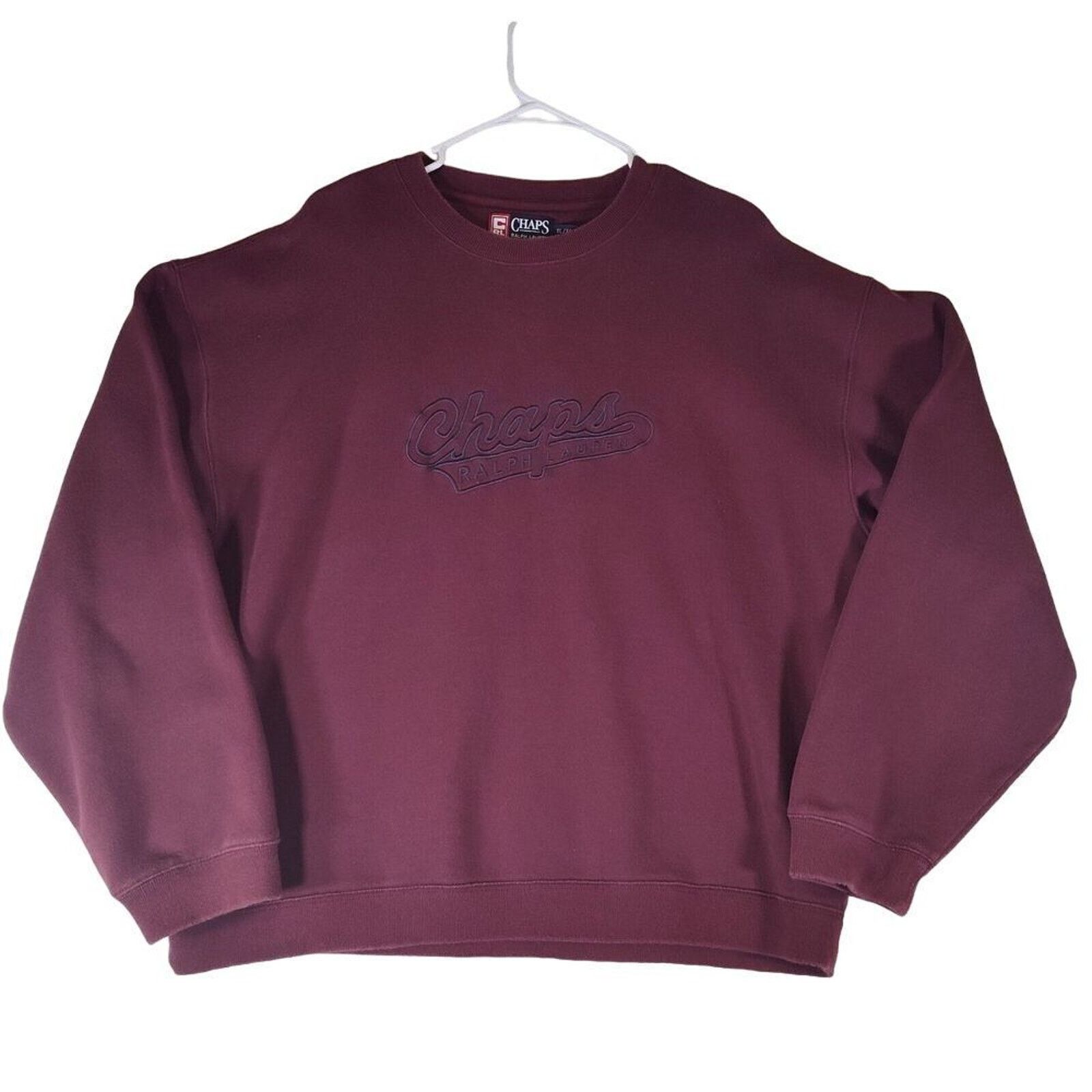 Vintage Vintage Chaps Ralph Lauren Spellout Sweatshirt Mens XL Size US XL / EU 56 / 4 - 2 Thumbnail