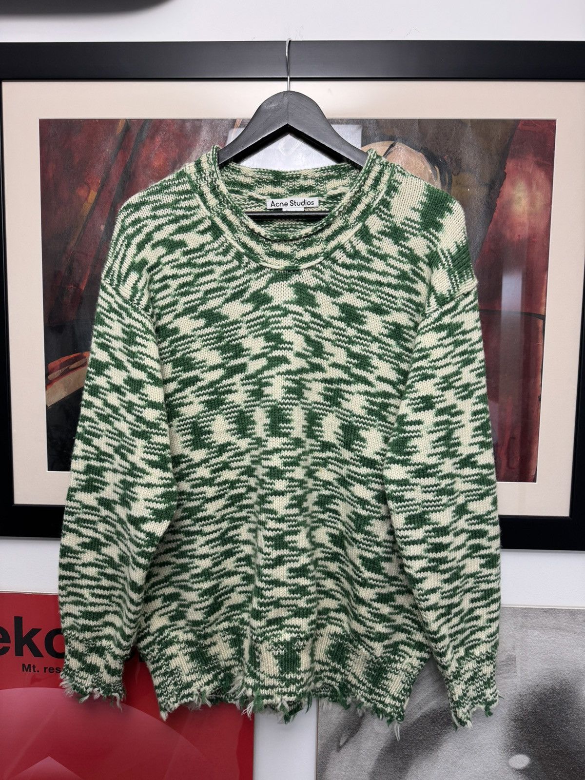 Acne Studios Acne Studios Wool Sweater Designer Distressed Oversize Boxy Size US M / EU 48-50 / 2 - 1 Thumbnail