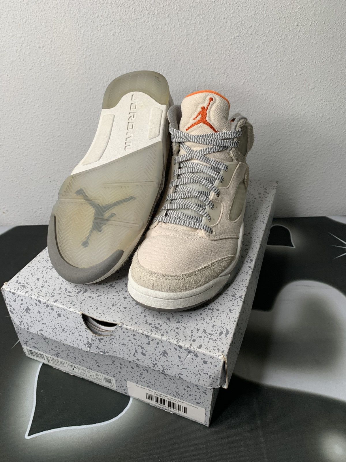 Jordan Brand Air Jordan 5 Retro Se Craft Light Orewood Brown Size US 7 / EU 40 - 4 Thumbnail