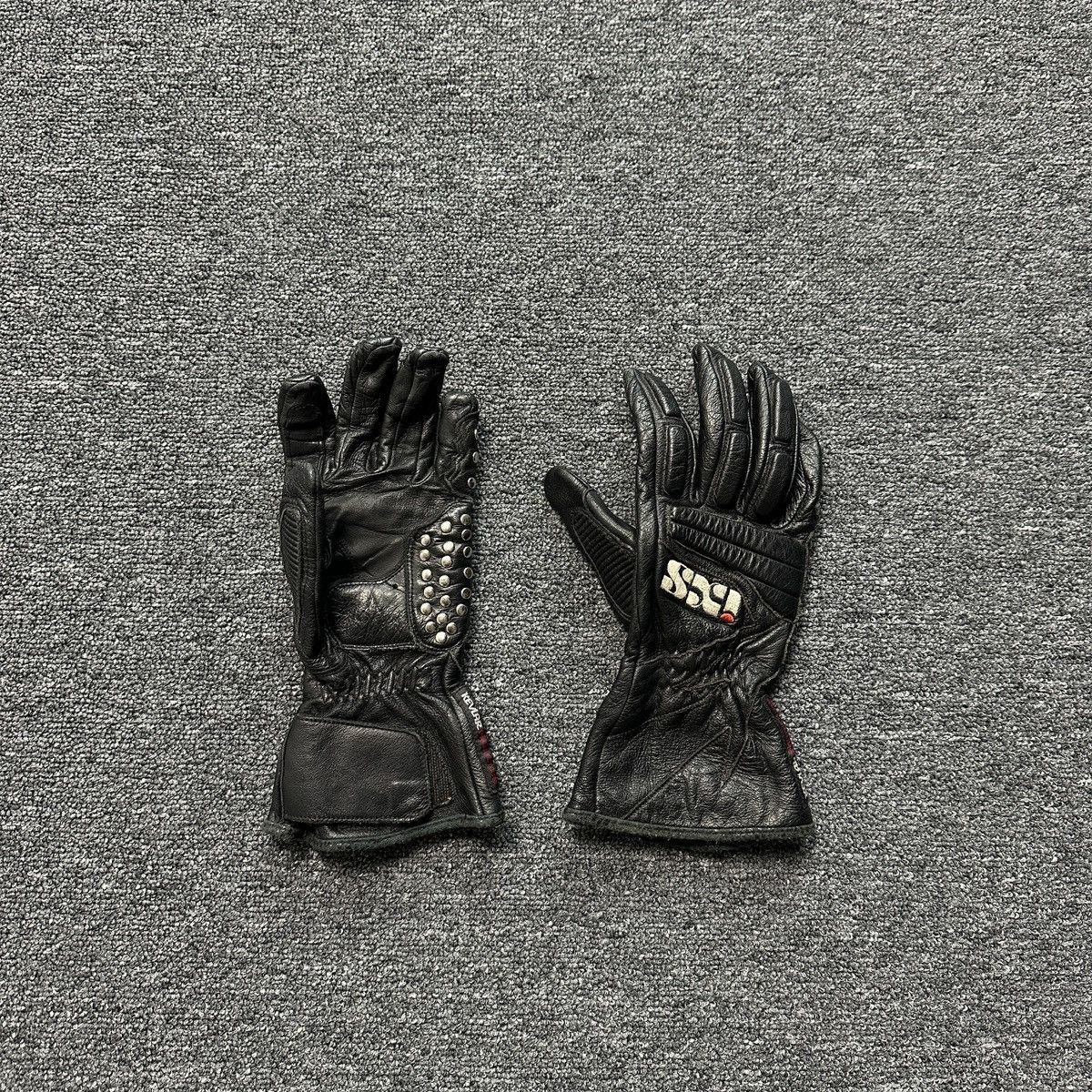 Genuine Leather Vintage IXS Leather Biker Moto Gloves Size ONE SIZE - 1 Thumbnail