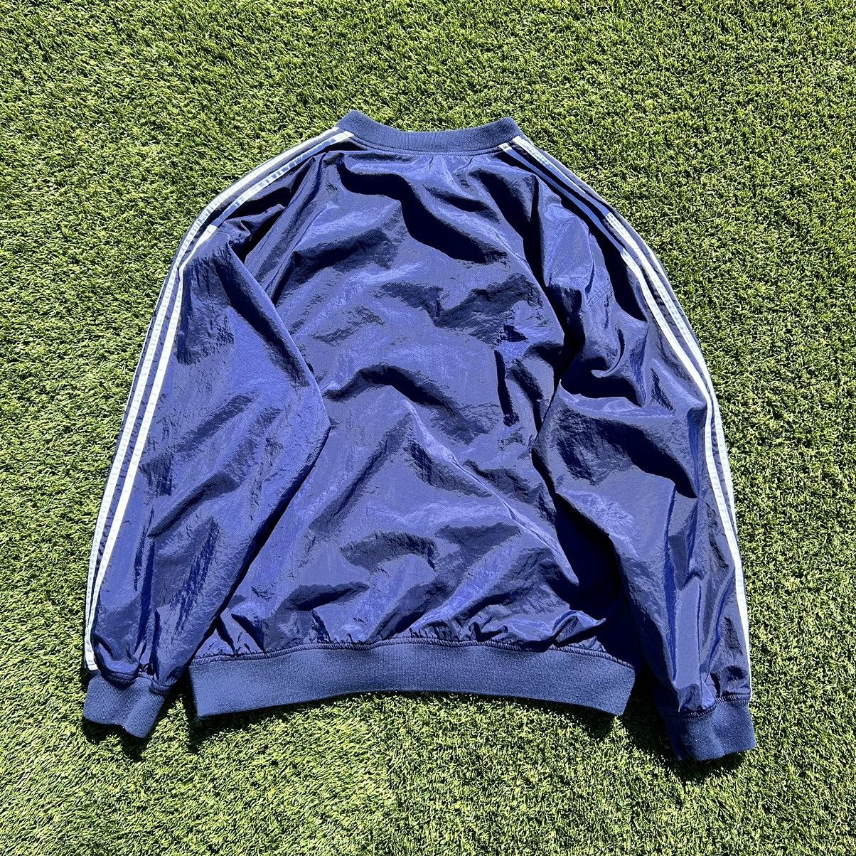 Adidas Vintage 90s Adidas Blue Stripped Windbreaker Size US XL / EU 56 / 4 - 2 Thumbnail