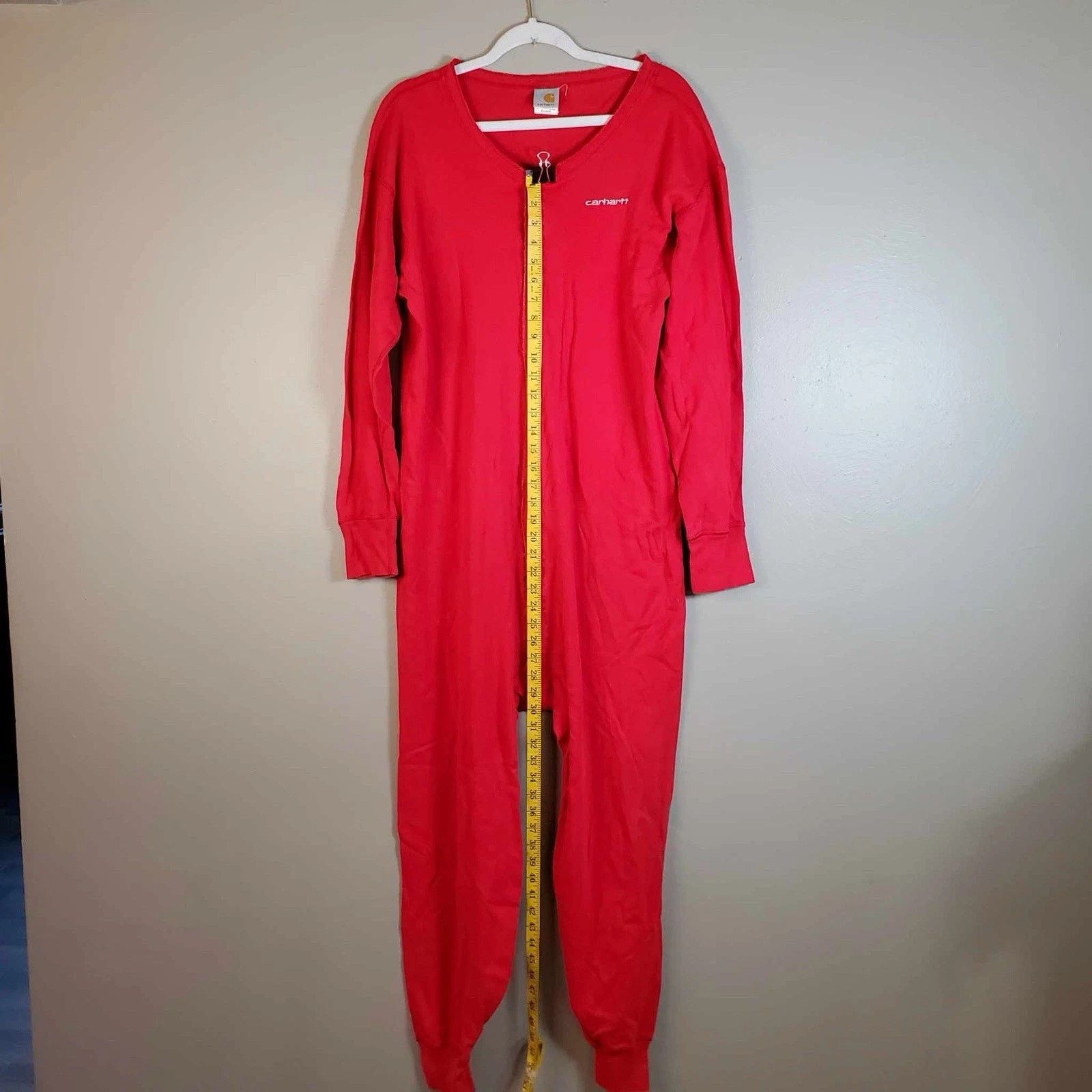 Carhartt Vintage Carhartt Union Suit MUS130 – Red Thermal Drop Seat Size US 36 / EU 52 - 5 Thumbnail
