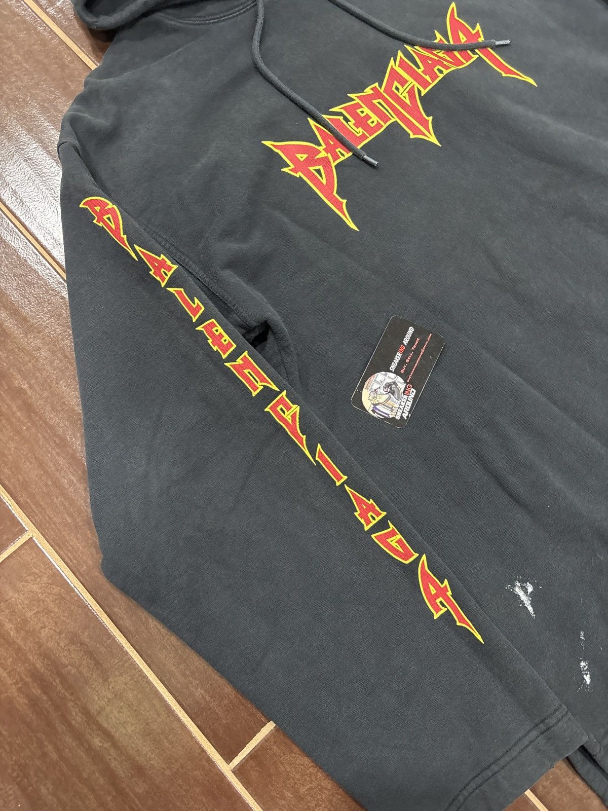 Balenciaga LIGHT USE Balenciaga Metal Logo Hoodie Black SZ S/Fits Big Size US S / EU 44-46 / 1 - 4 Thumbnail