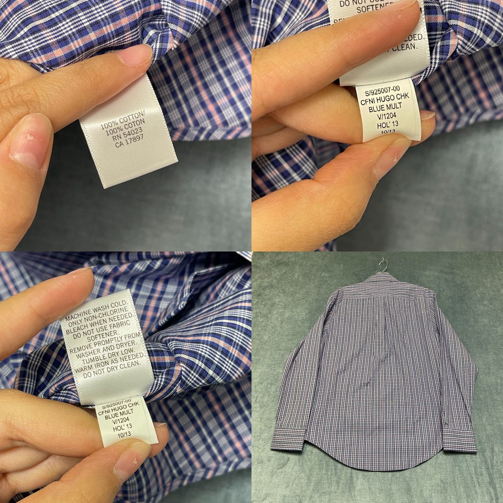 Banana Republic Banana Republic Dress Shirt Mens Small 14-14.5 Multi Plaid Non Iron Classic Fit Shirt Size 36R - 9 Thumbnail