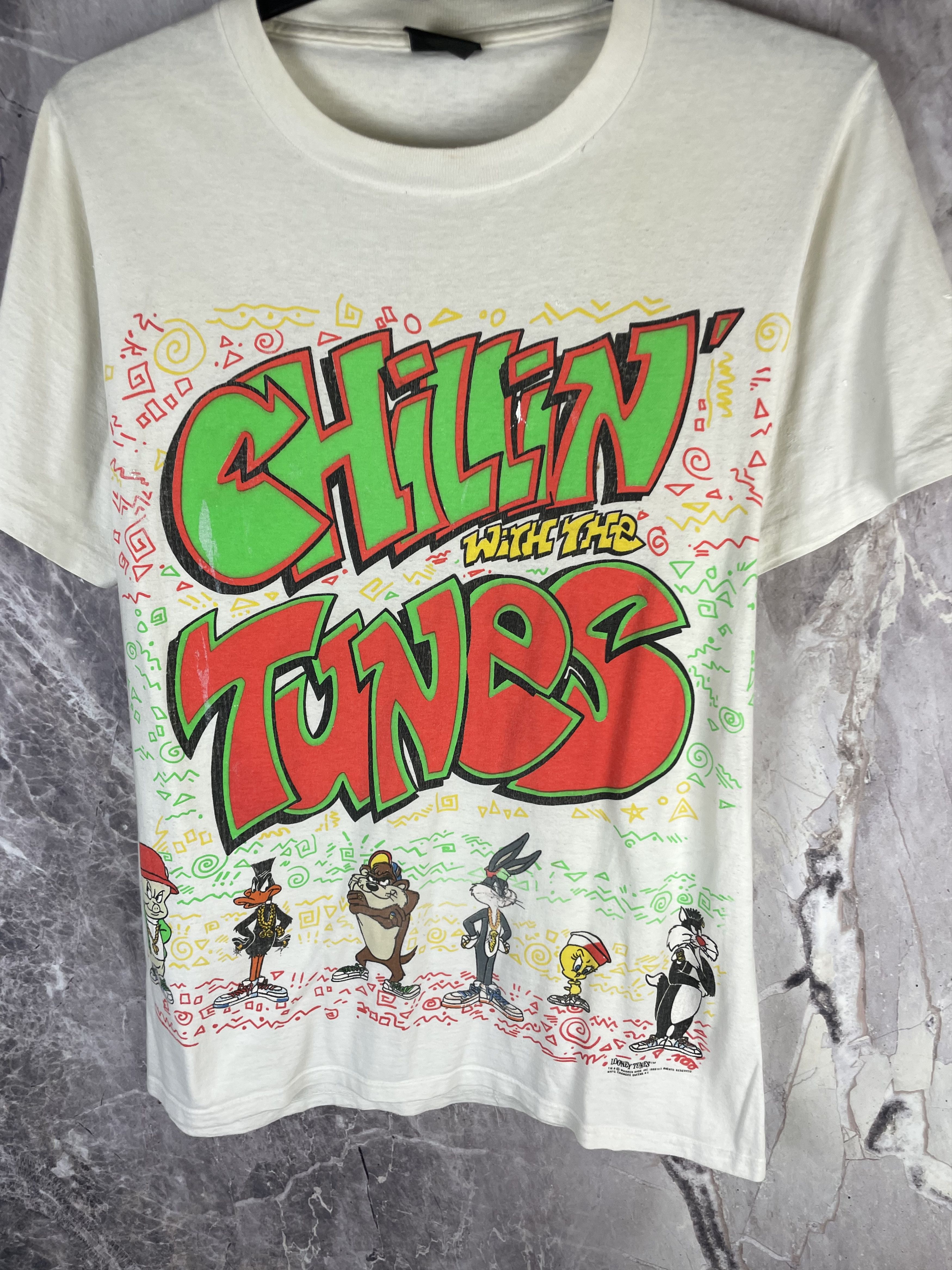 Warner Bros Vintage looney tunes chillin with the tunes shirt Size US XL / EU 56 / 4 - 3 Thumbnail
