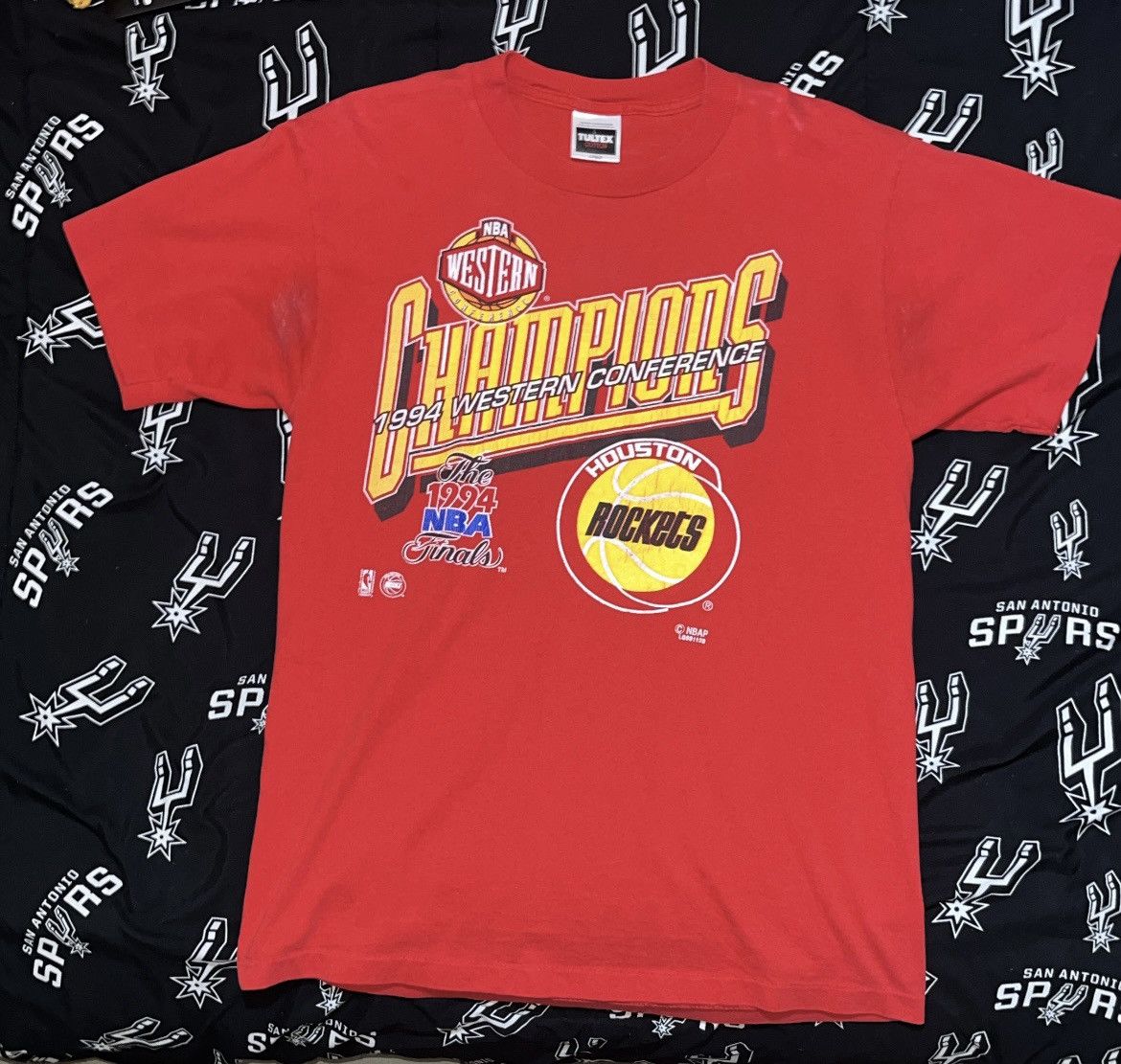 NBA × Tultex × Vintage 1994 Houston Rockets Vintage Shirt Size US L / EU 52-54 / 3 - 1 Thumbnail