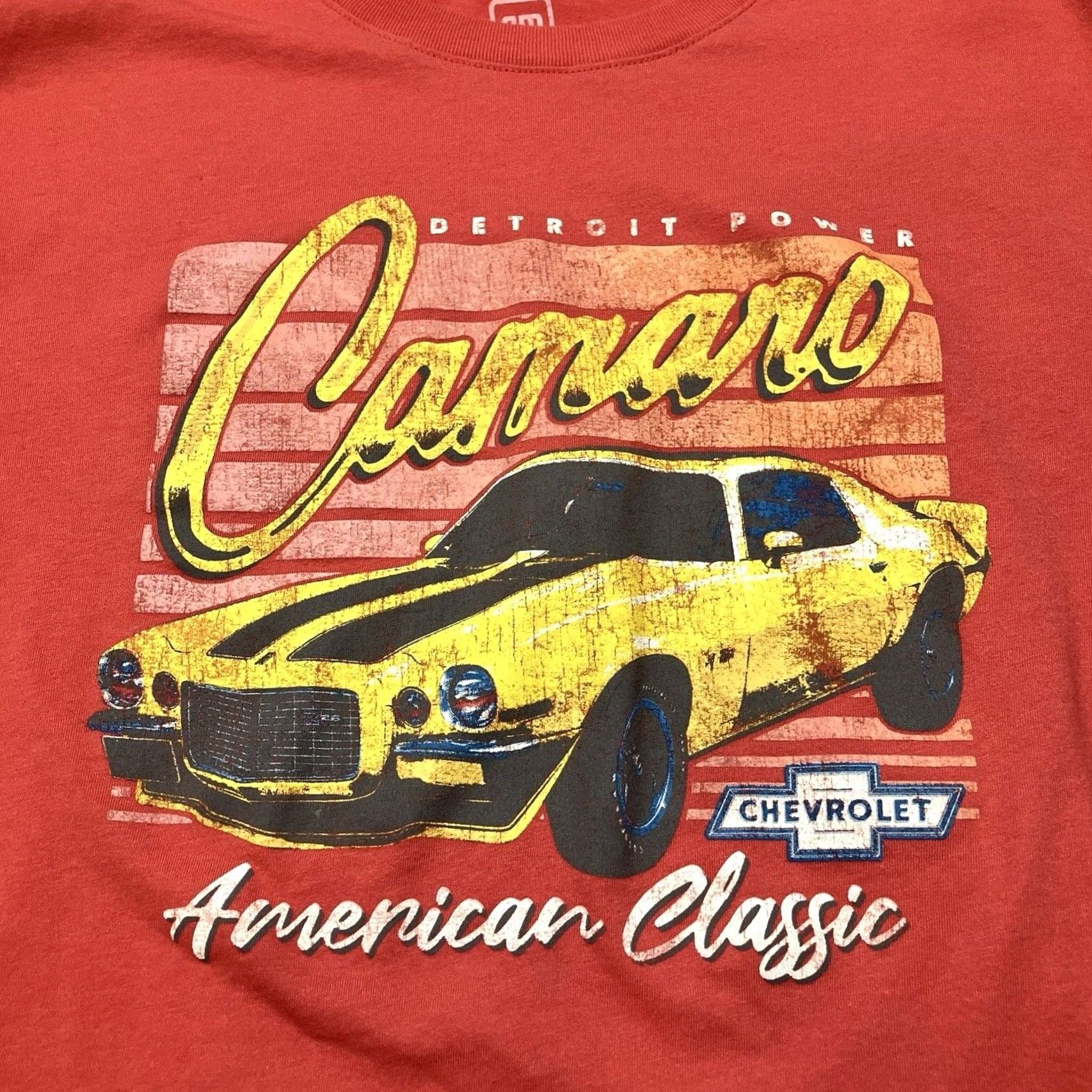 Vintage GM American Classic Camero Red Crop T Shirt Women’s L Size L / US 10 / IT 46 - 3 Thumbnail
