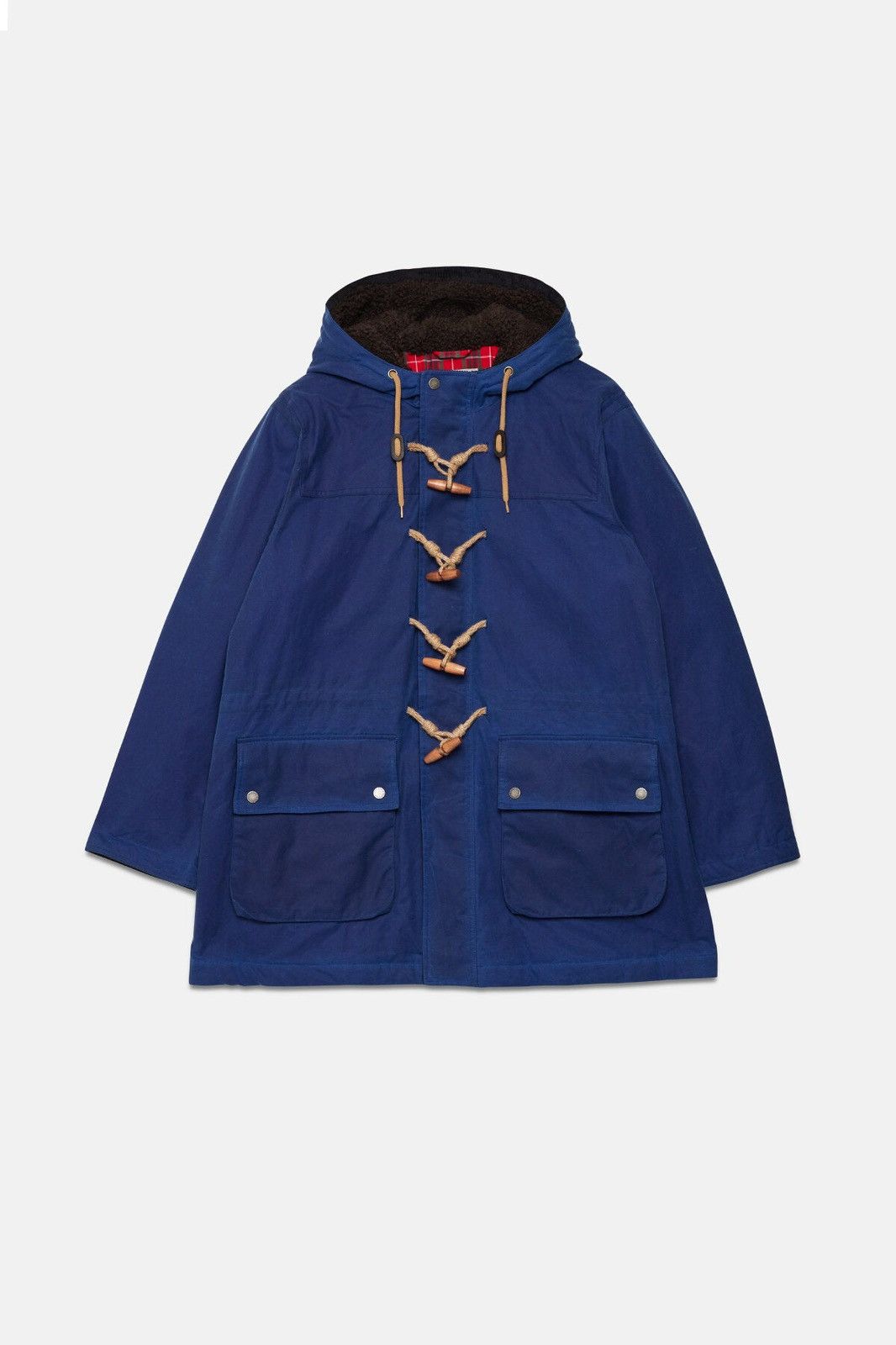 Baracuta Waxed Duffle Coat Deep Cobalt Size US L / EU 52-54 / 3 - 1 Thumbnail