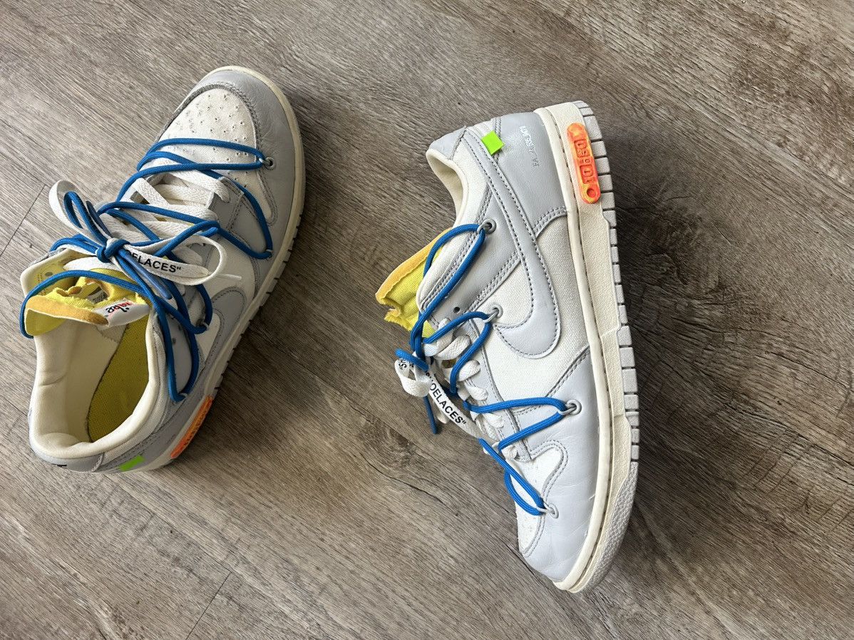 Nike × Off-White Nike Dunk Low Off-White Lot 10 Size US 9.5 / EU 42-43 - 4 Thumbnail