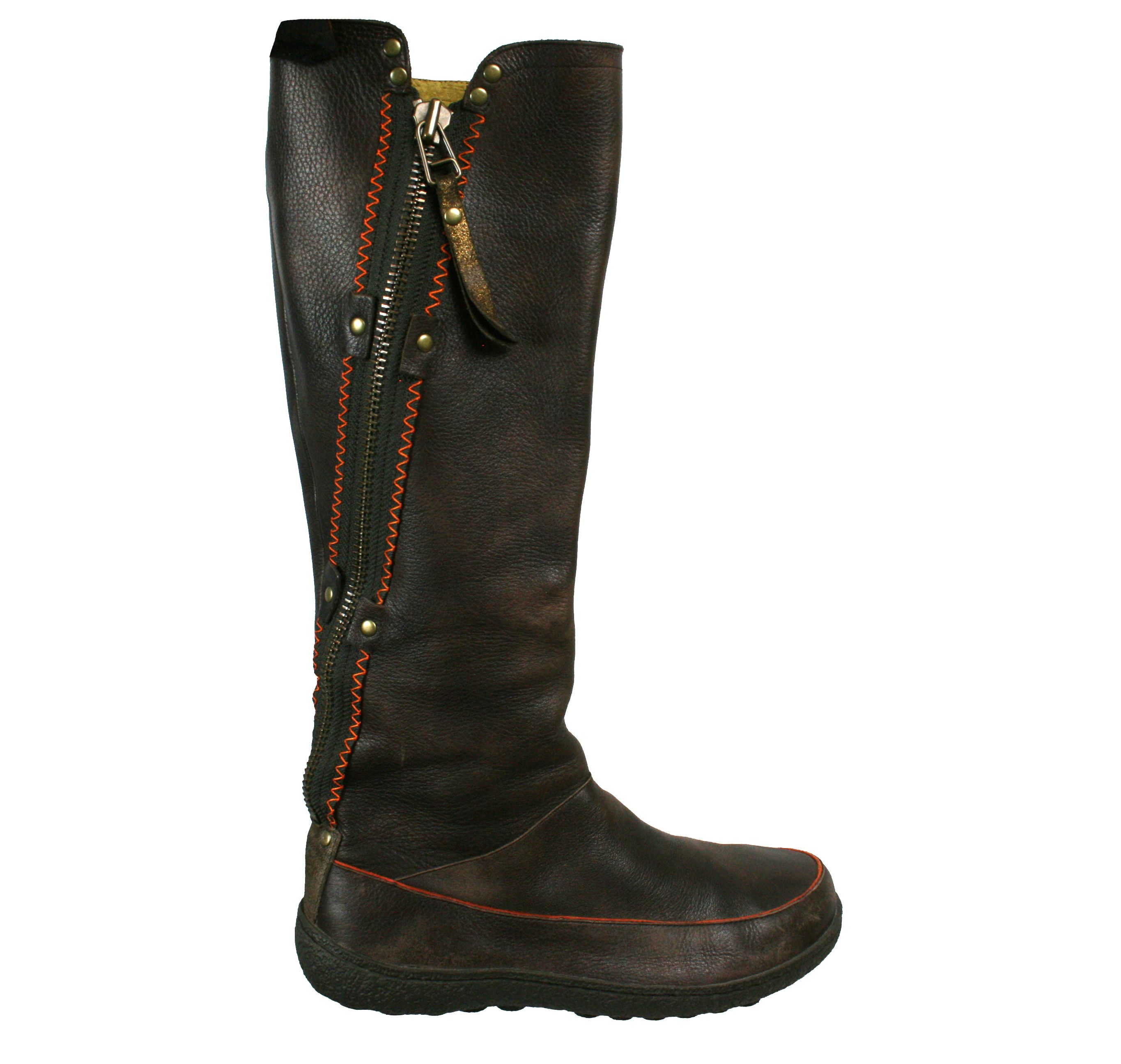 Camper Y2K Moto Boxing Knee High Leather Boots Vintage Size US 7 / IT 37 - 3 Thumbnail