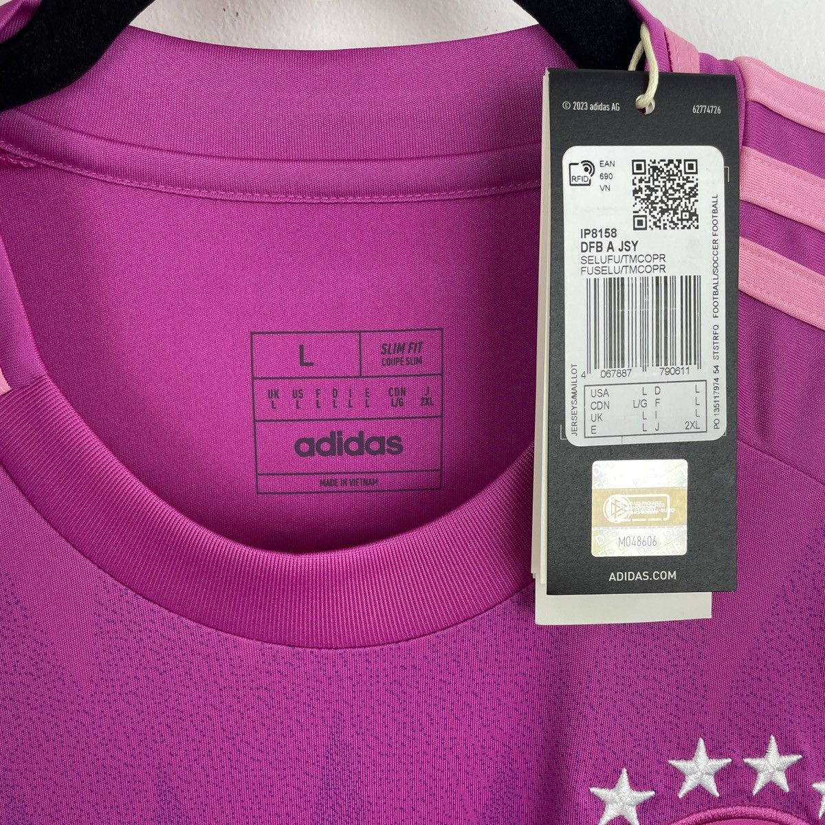 Adidas Germany Jamal Musiala Adidas Pink Jersey Euro 2024 size L Size US L / EU 52-54 / 3 - 5 Thumbnail