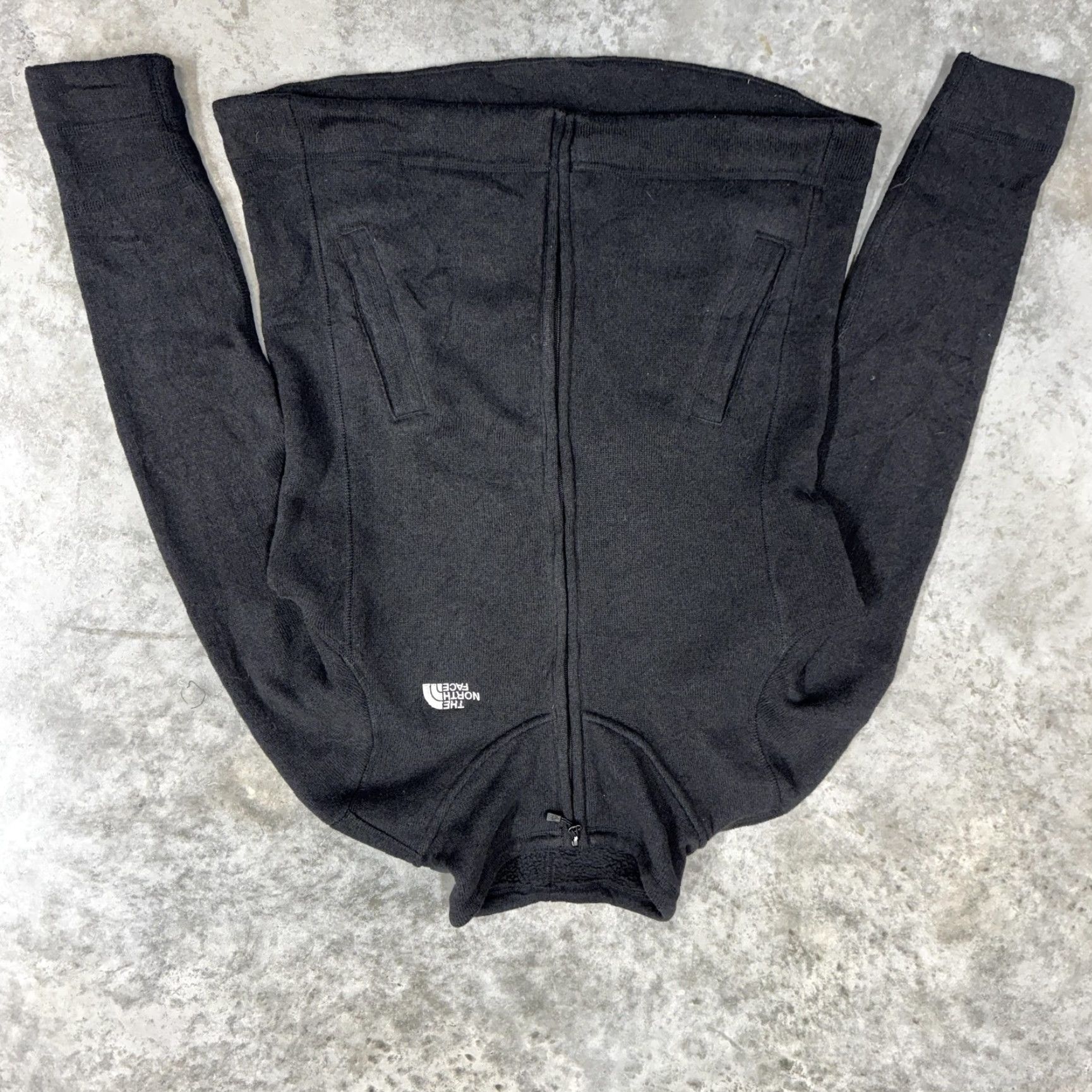 The North Face VINTAGE The North Face Jacket Womens Medium Black Fleece Full Zip Monteith Logo Size M / US 6-8 / IT 42-44 - 2 Thumbnail